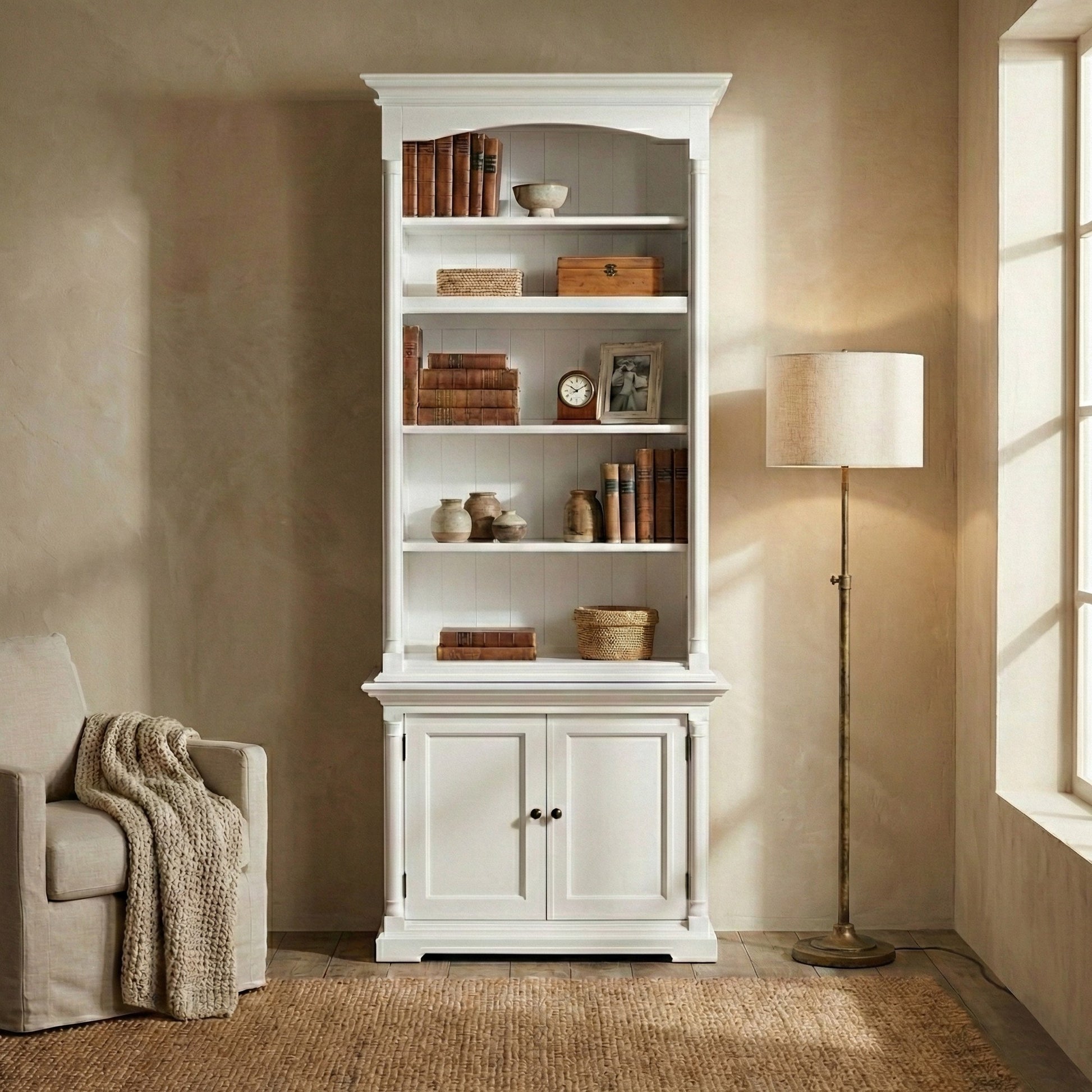 Nova Solo lifestyle image - French Cottage Single-Bay Hutch Unit 35" - ZNS-CA638