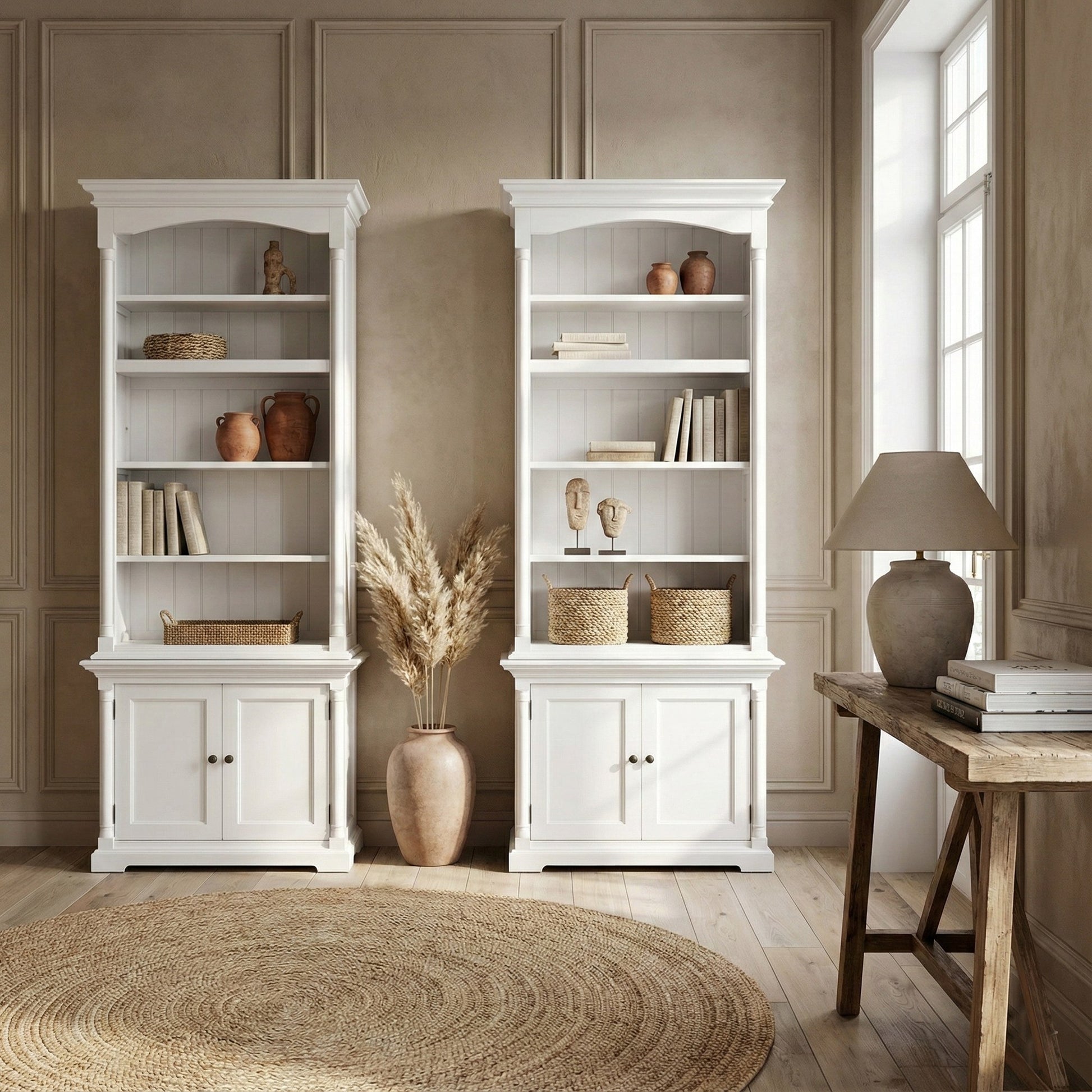 Nova Solo lifestyle image - French Cottage Single-Bay Hutch Unit 35" - ZNS-CA638