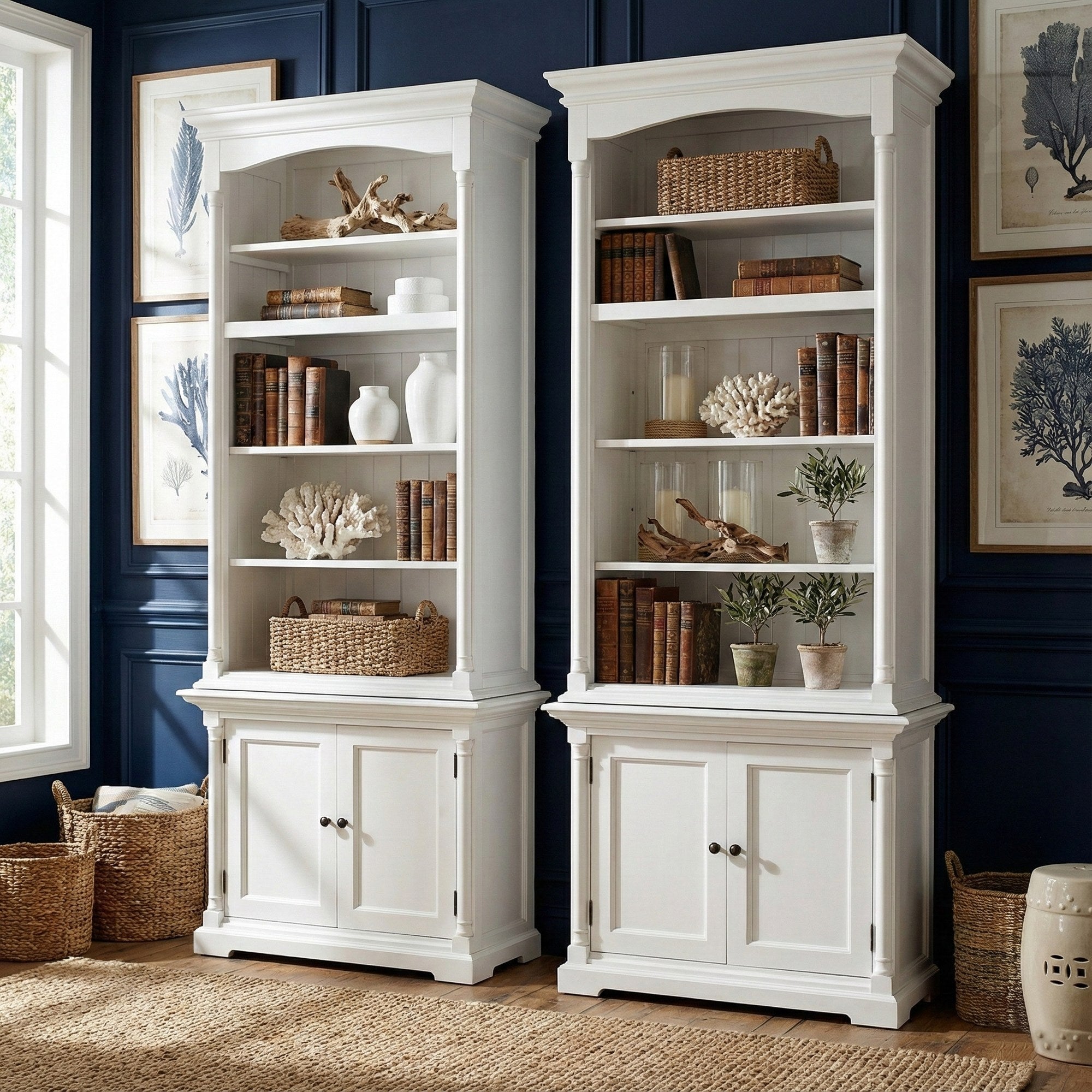 Nova Solo lifestyle image - French Cottage Single-Bay Hutch Unit 35" - ZNS-CA638