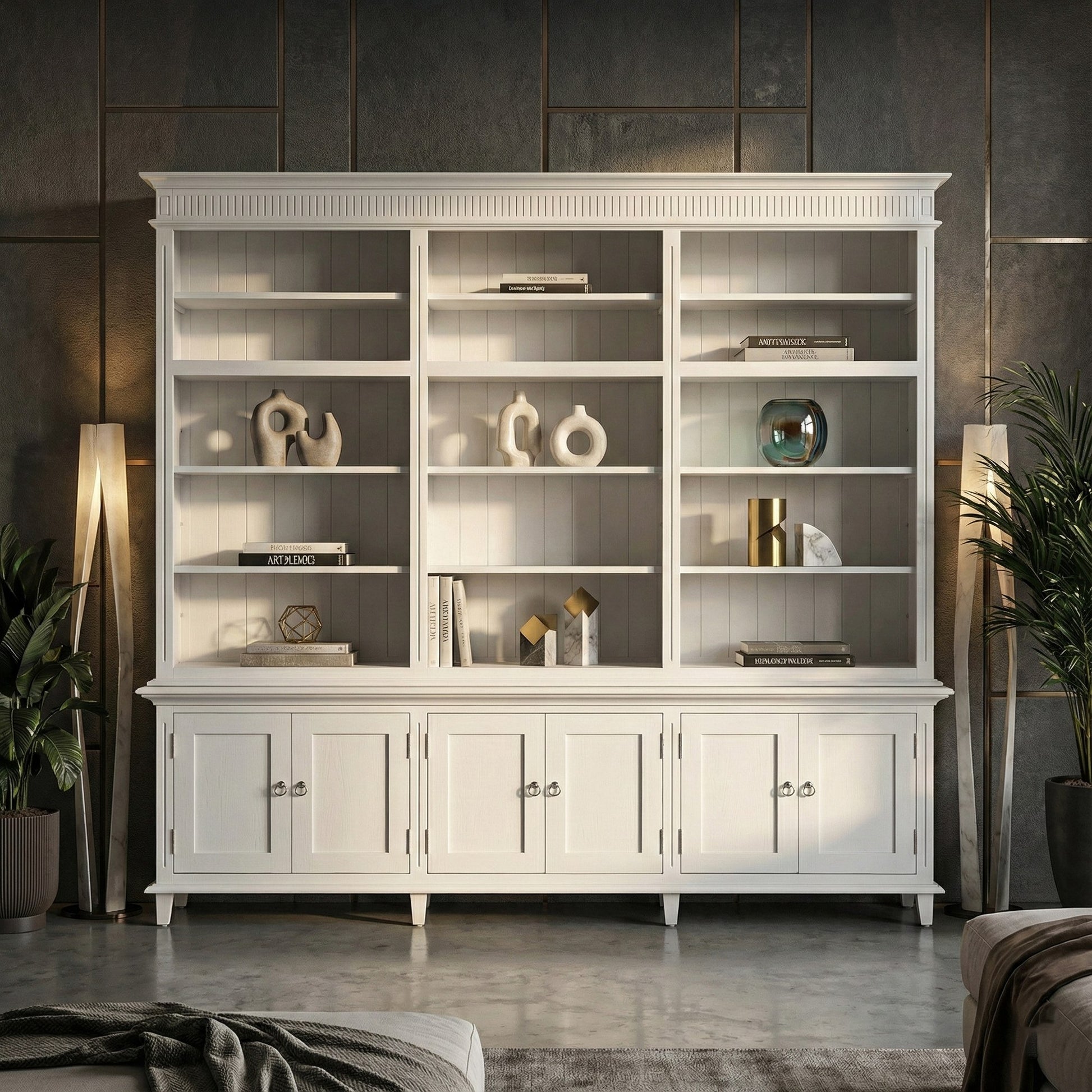 Nova Solo lifestyle image - Scandi Coastal Triple-Bay Hutch Unit 94" - ZNS-CA644