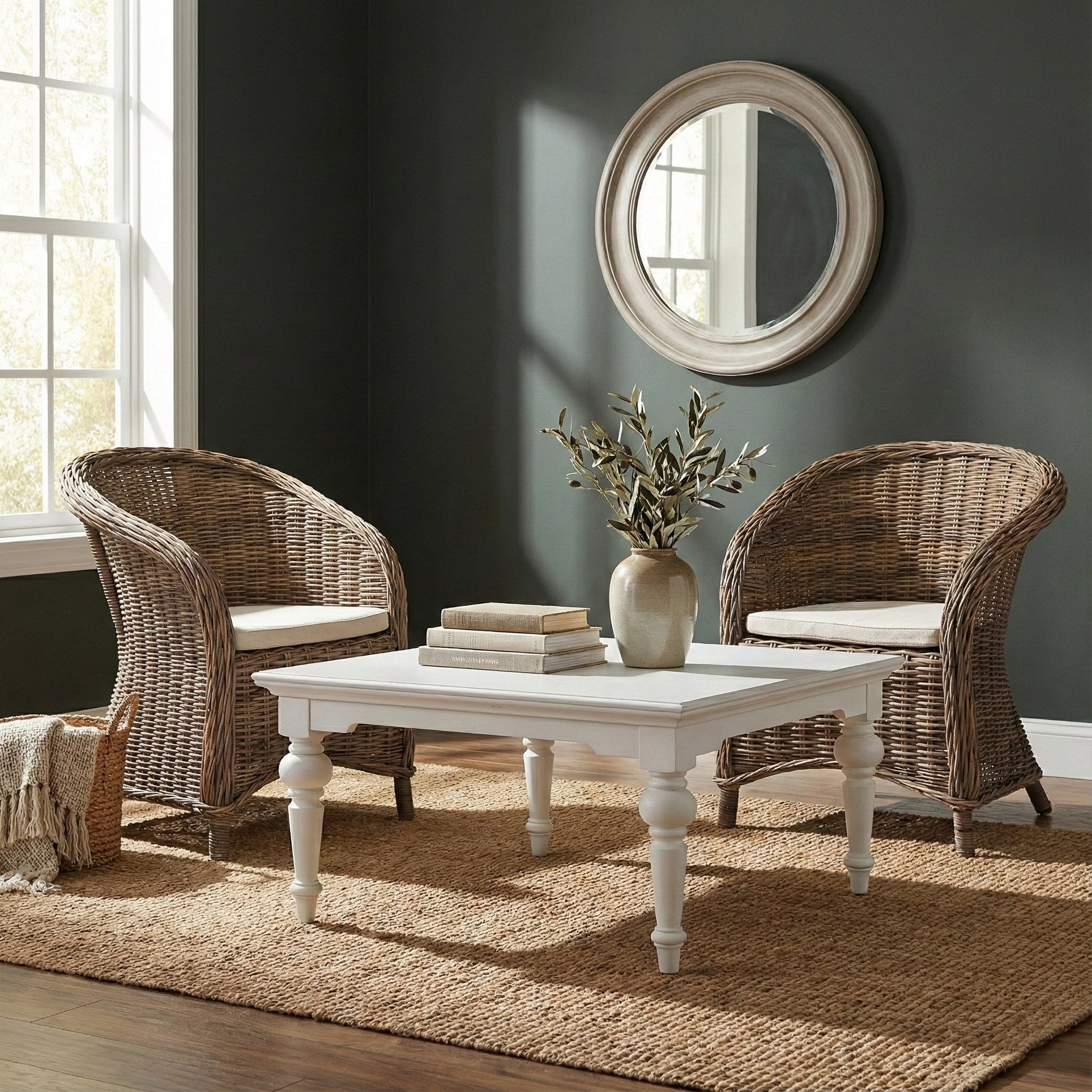 Nova Solo lifestyle image - Coastal Wicker Dining Armchair with Cushion - ZNS-CR08