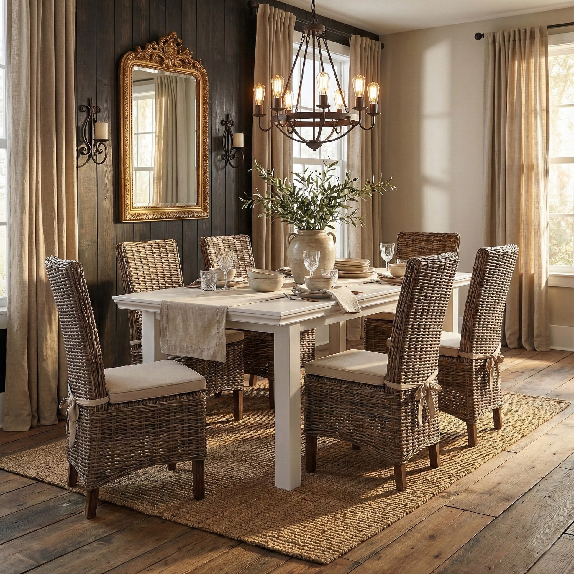 Nova Solo lifestyle image - Mai Coastal Wicker Dining Chair with Cushion - ZNS-CR14