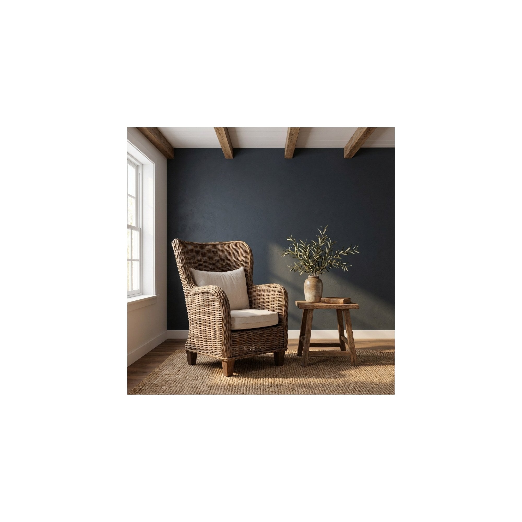Nova Solo lifestyle image - Coastal Wicker King Chair 35" - ZNS-CR44