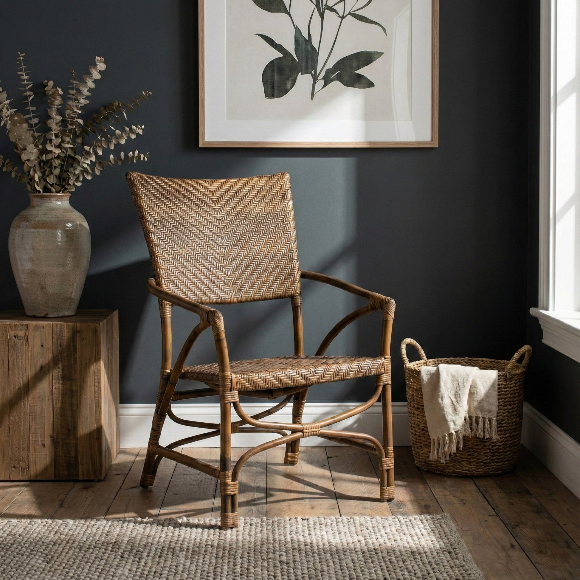 Nova Solo lifestyle image - Coastal Wicker Jester Chair (Set of 2) 26" - ZNS-CR48