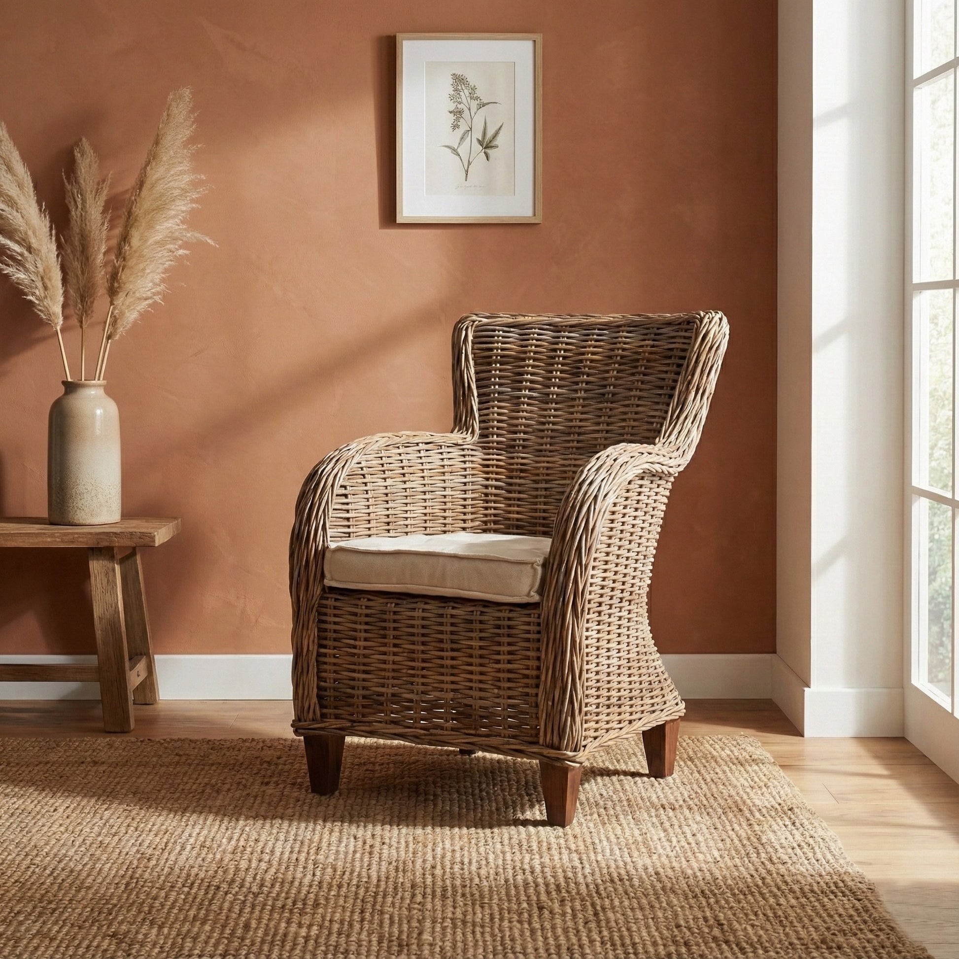 Nova Solo lifestyle image - Cathy Coastal Wicker Accent Chair - ZNS-CR52