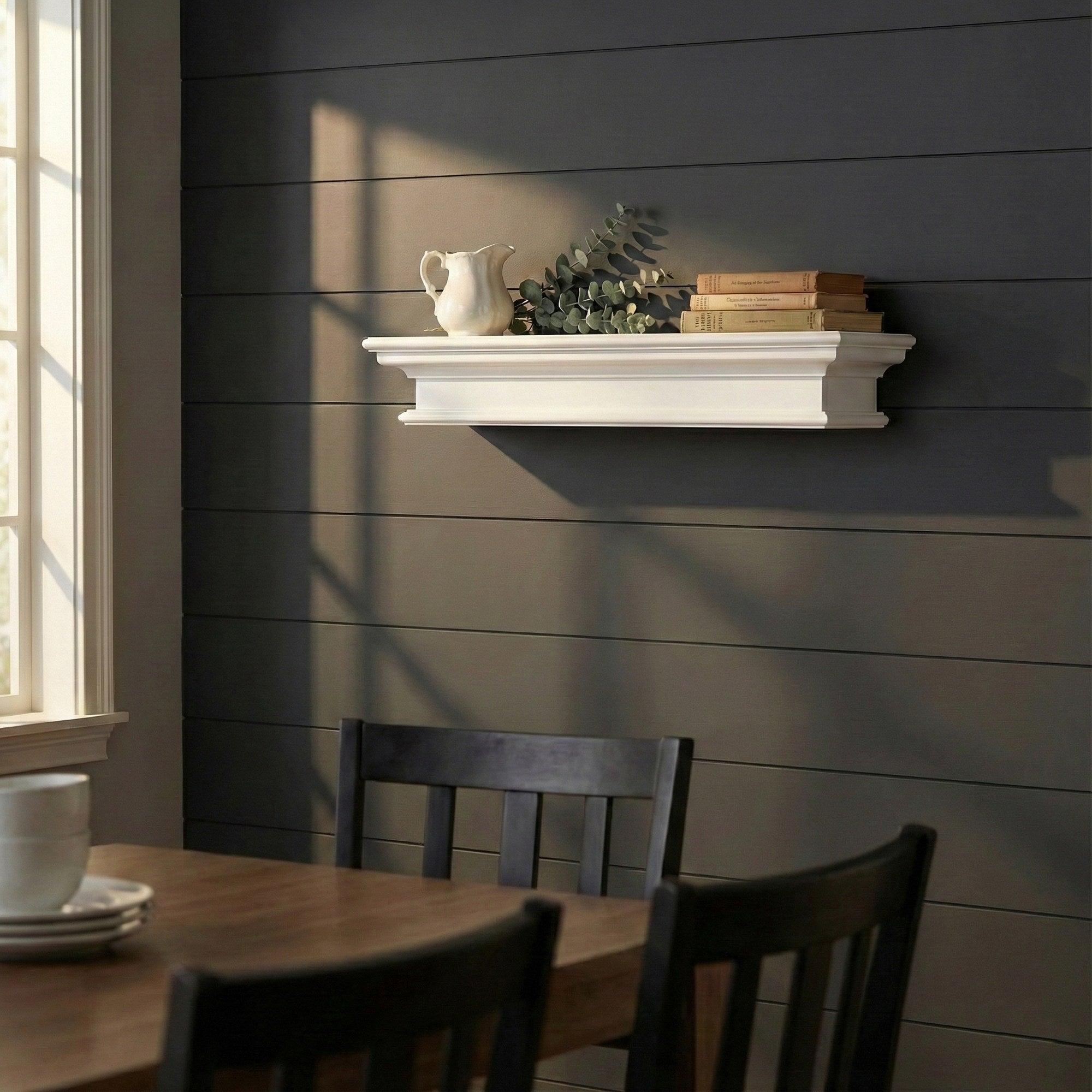 Nova Solo lifestyle image - French Coastal Floating Wall Shelf, Medium 24" - ZNS-D164