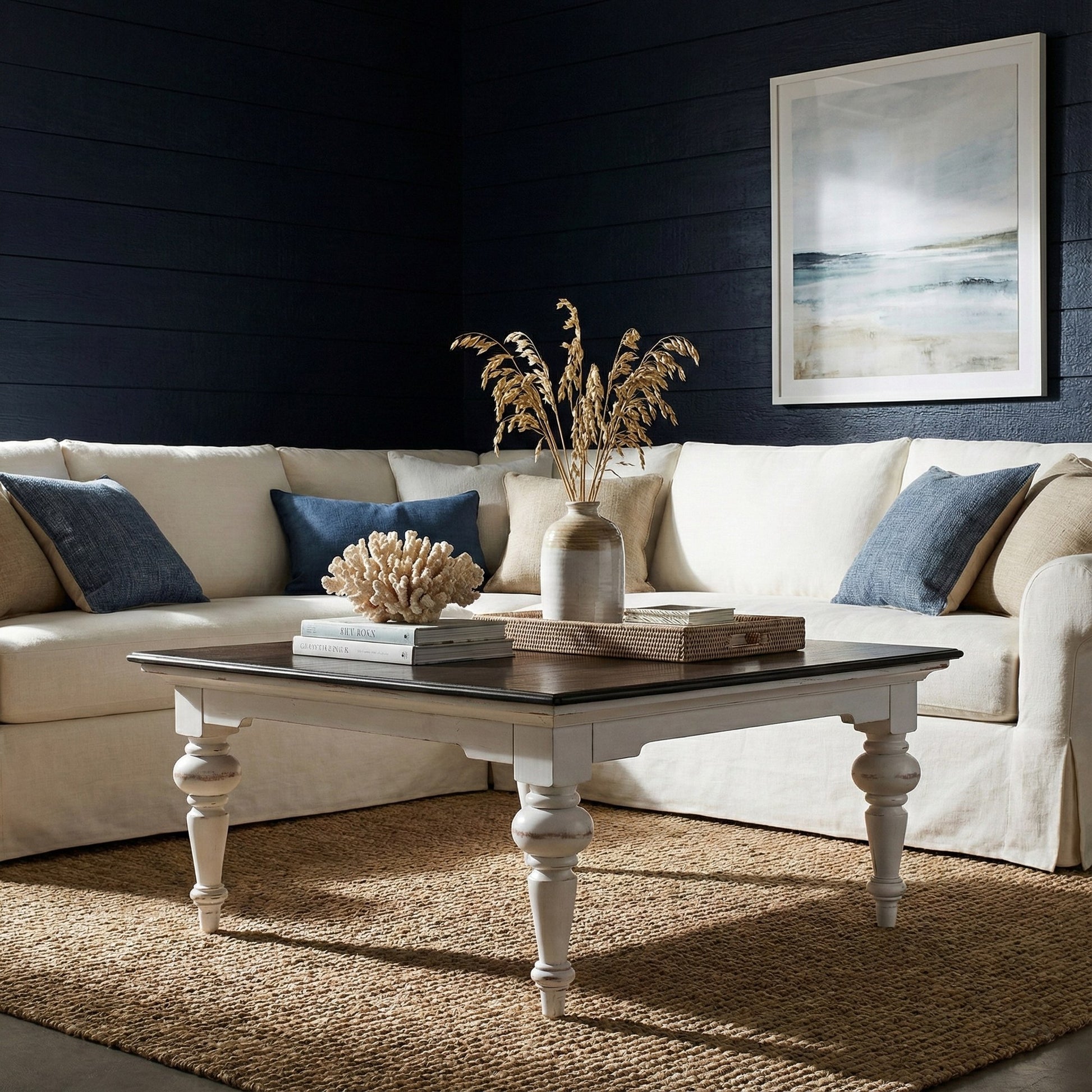 Nova Solo lifestyle image - French Cottage Square Coffee Table 39" - ZNS-T774TWD