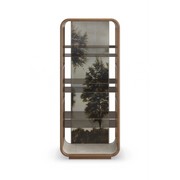 Fairmont Brushed Gold Bar Cabinet 34" by Caracole