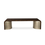 Streamline Cocktail Table Aged Bourbon 66" by Caracole