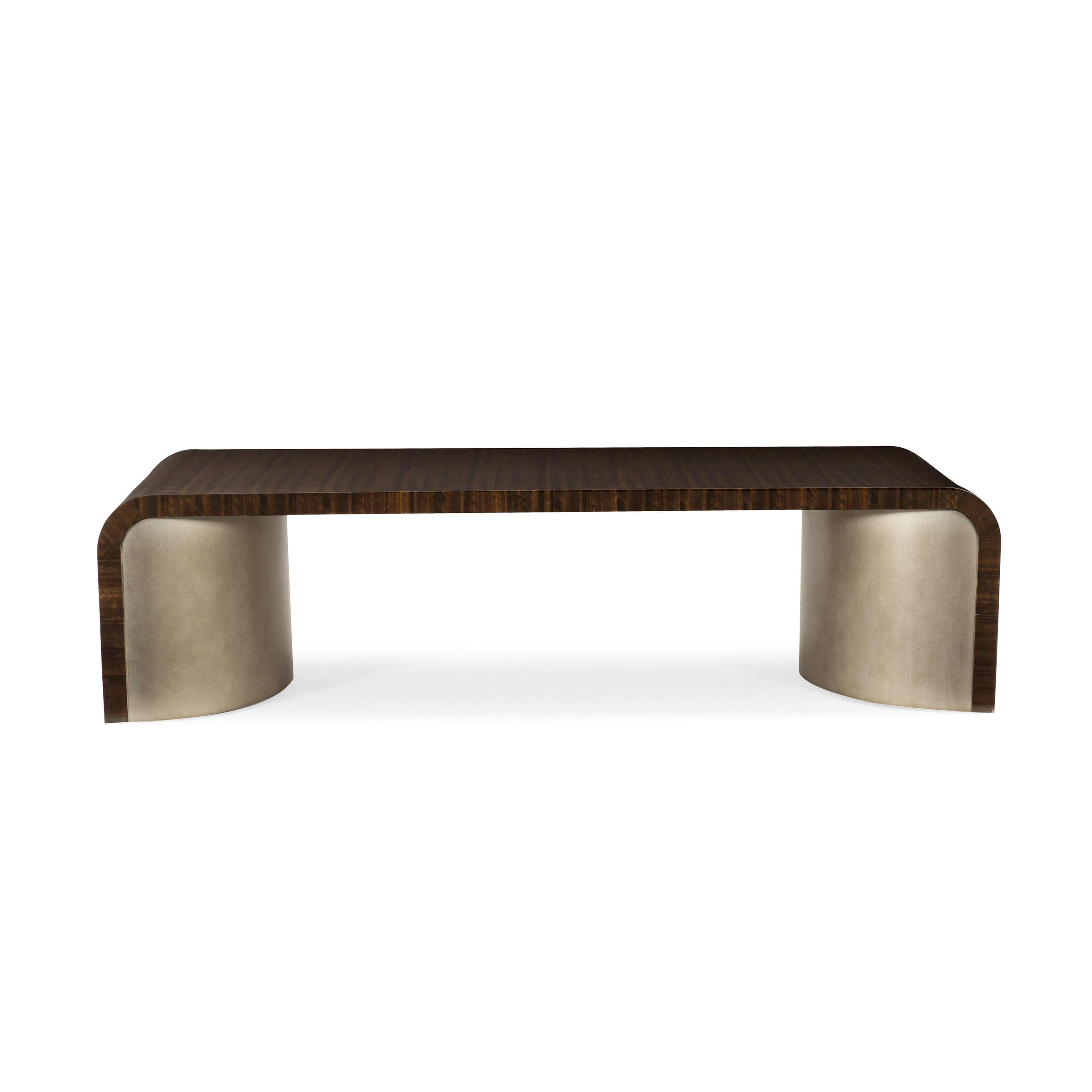 Streamline Cocktail Table Aged Bourbon 66" by Caracole