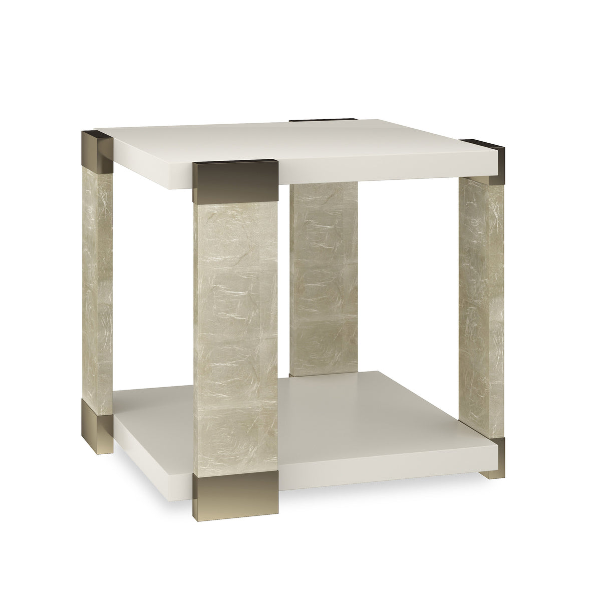 I'Ll Take the Corner End Table Almond Milk 22" by Caracole - view 5