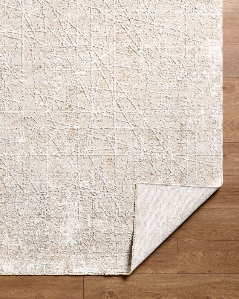 Nathan Cream/Slate Machine Woven Rug NTH-2300 - fold