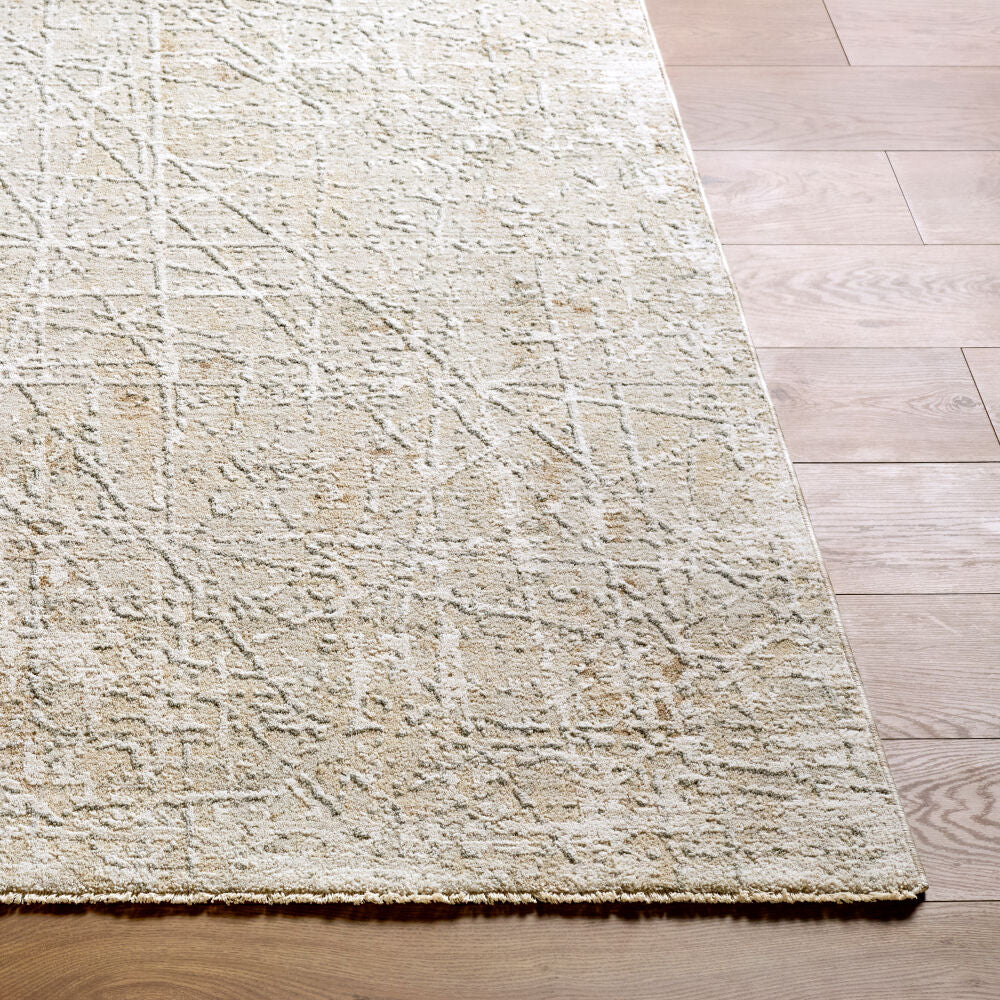 Nathan Cream/Slate Machine Woven Rug NTH-2300 - front