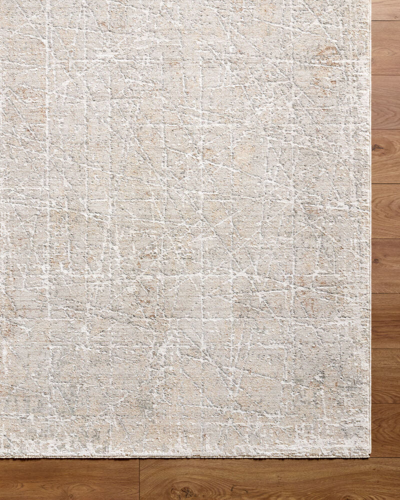 Nathan Cream/Slate Machine Woven Rug NTH-2300 - overhead