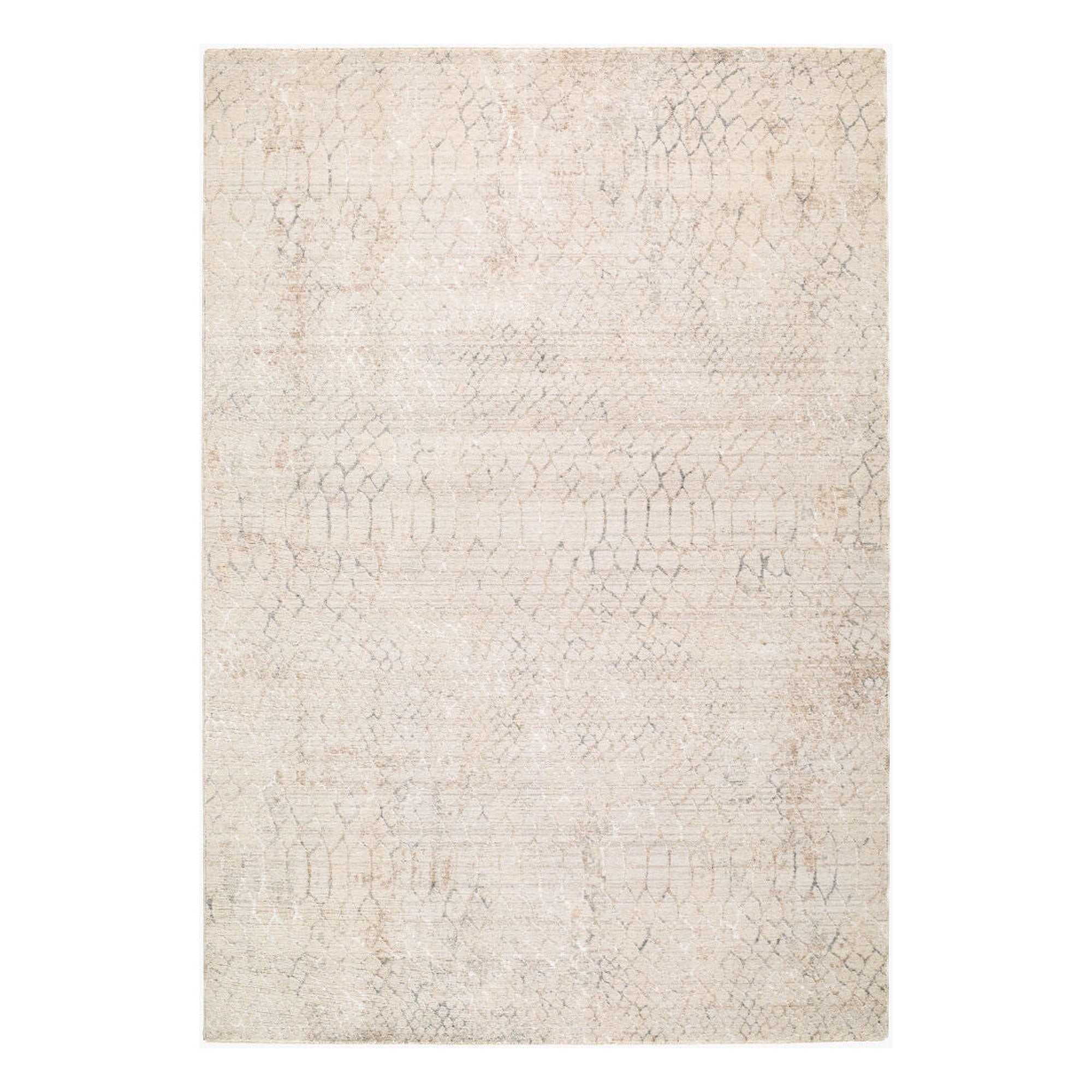 Nathan Cream/Slate Machine Woven Rug NTH-2301 - 2'7" x 10'