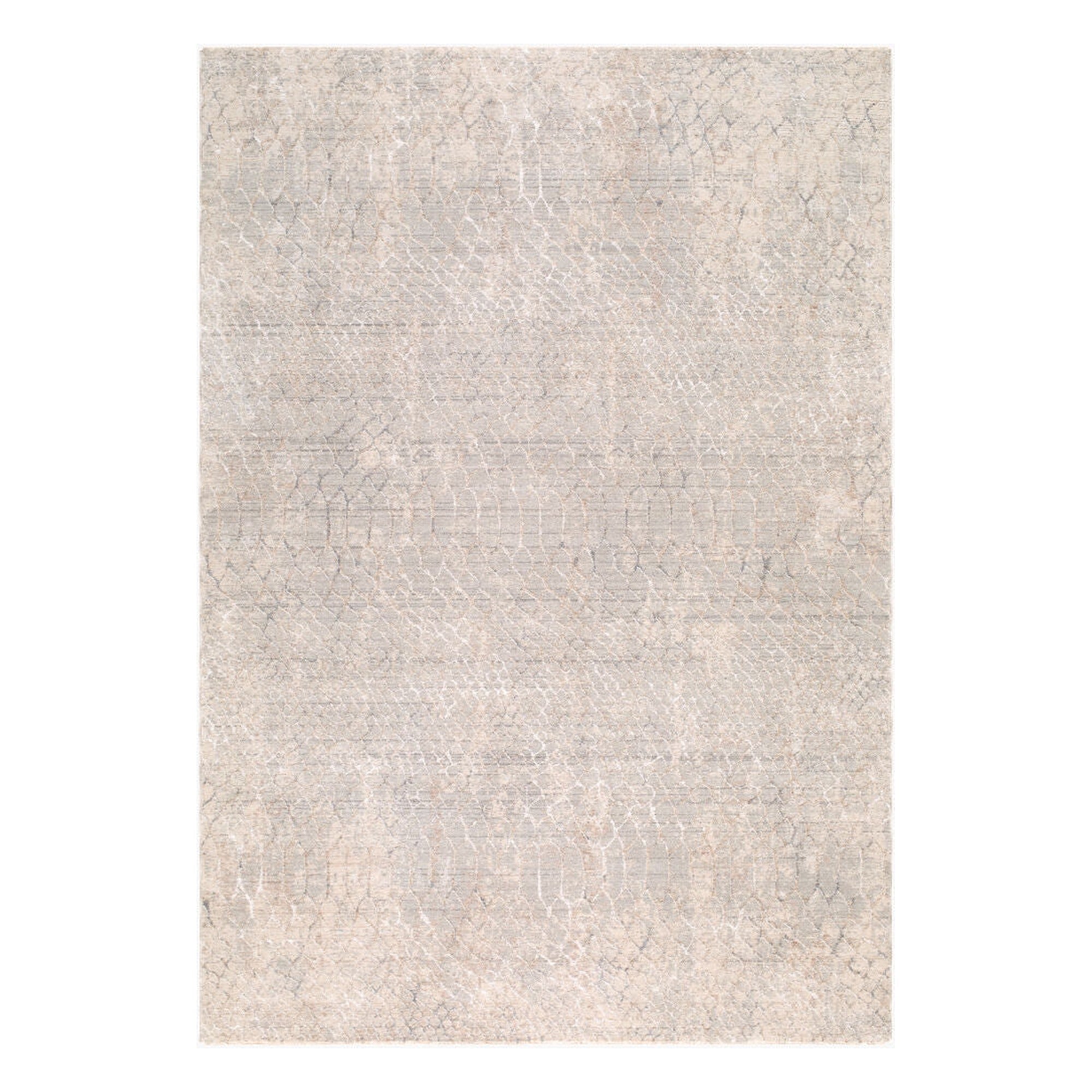 Nathan Cream/Slate Machine Woven Rug NTH-2302 - 2'7" x 10'
