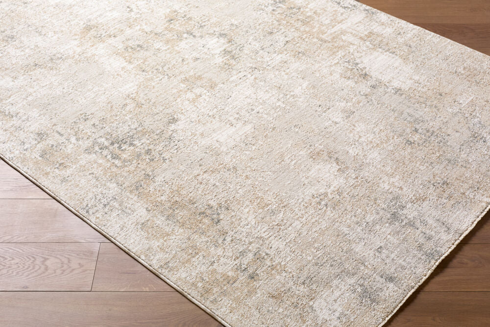 Nathan Cream/Slate Machine Woven Rug NTH-2303 - corner