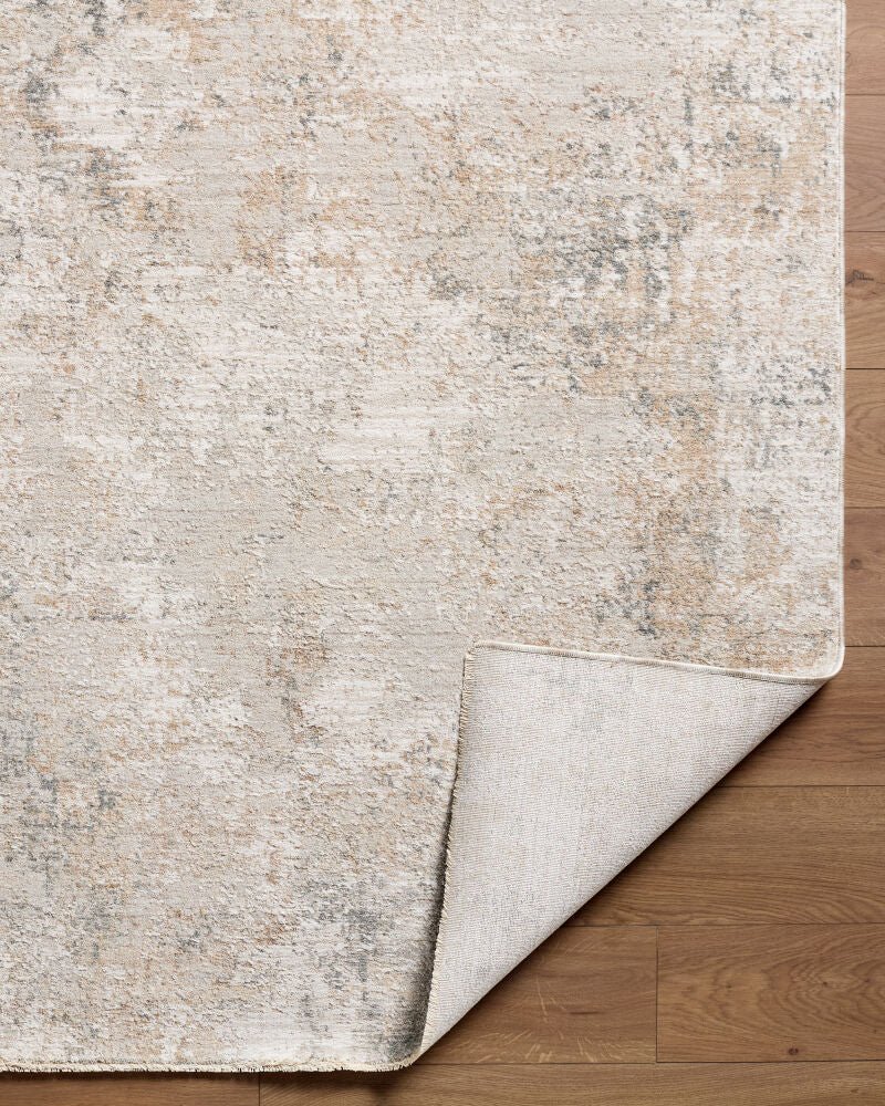 Nathan Cream/Slate Machine Woven Rug NTH-2303 - fold