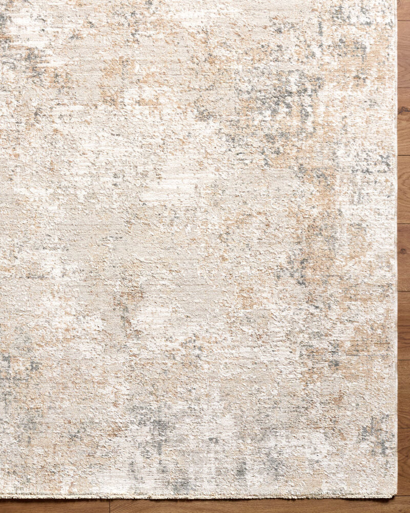 Nathan Cream/Slate Machine Woven Rug NTH-2303 - overhead