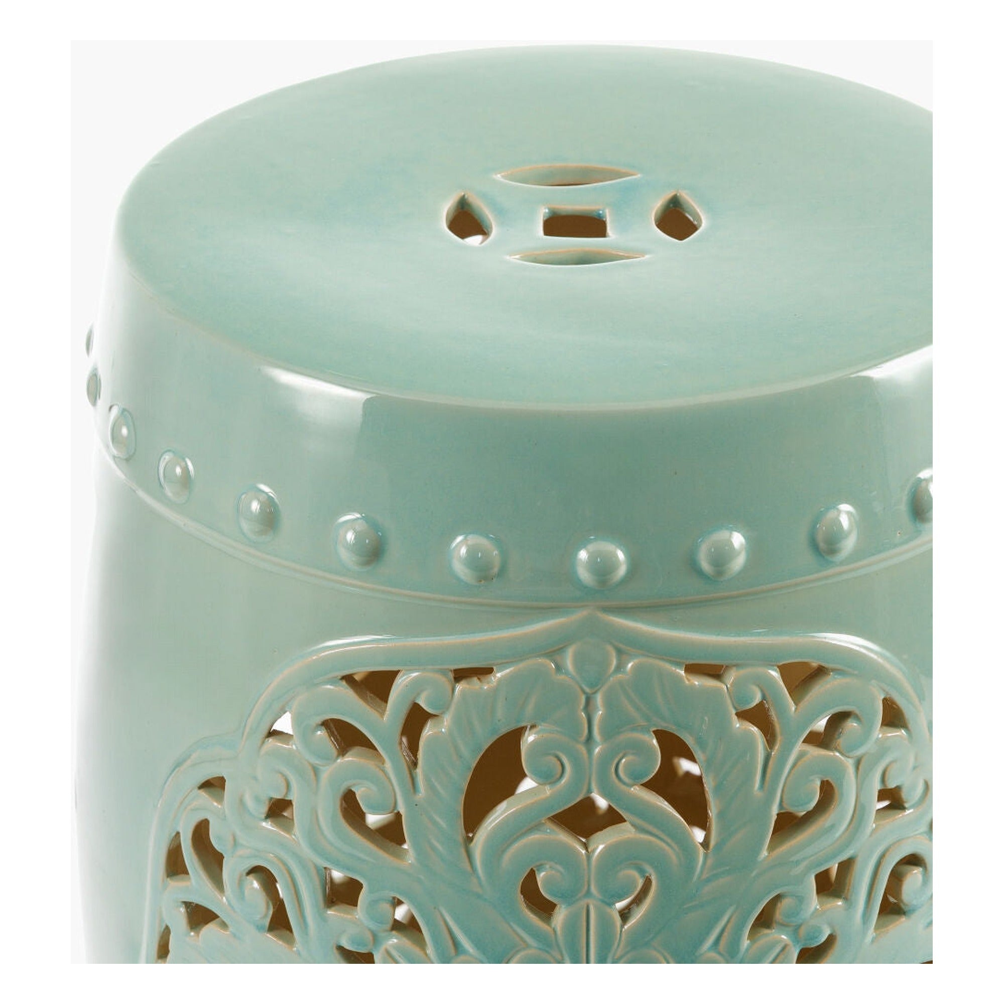 Nusrat Garden Stool NUS-002 - corner