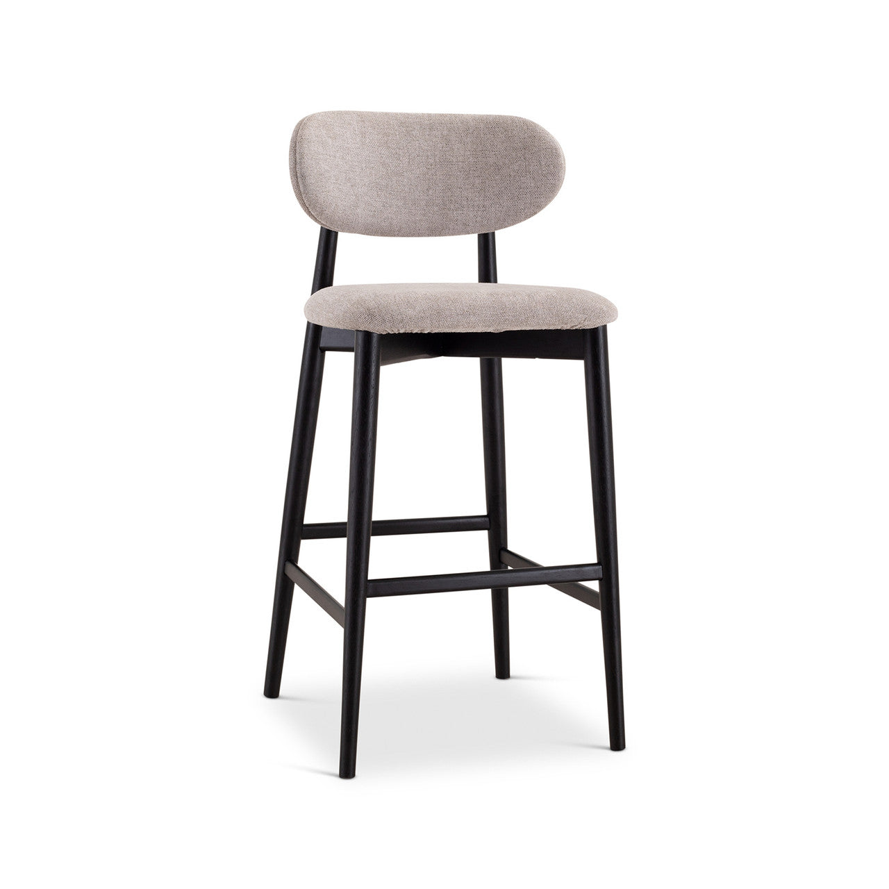 Lucia Bar Stool - Harvest Jute Seat - Ebano Frame