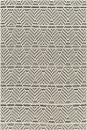 Nevada Black/Off-White Handmade Rug - 27" x 45"