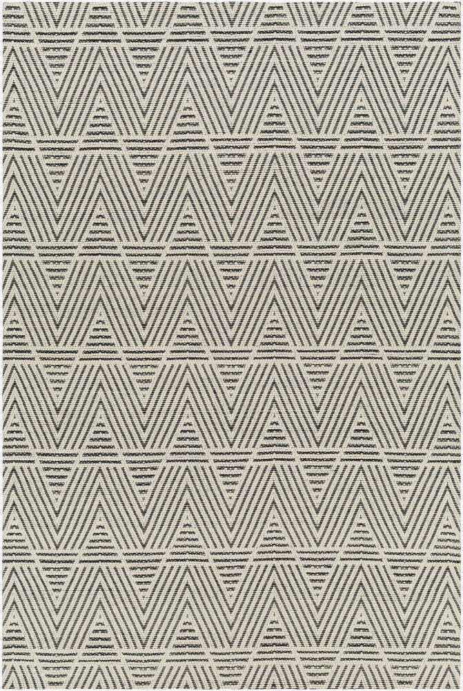 Nevada Black/Off-White Handmade Rug - 27" x 45"