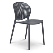 Metro - Bailey Side Chair - Set of 4 - Black Grey Seat