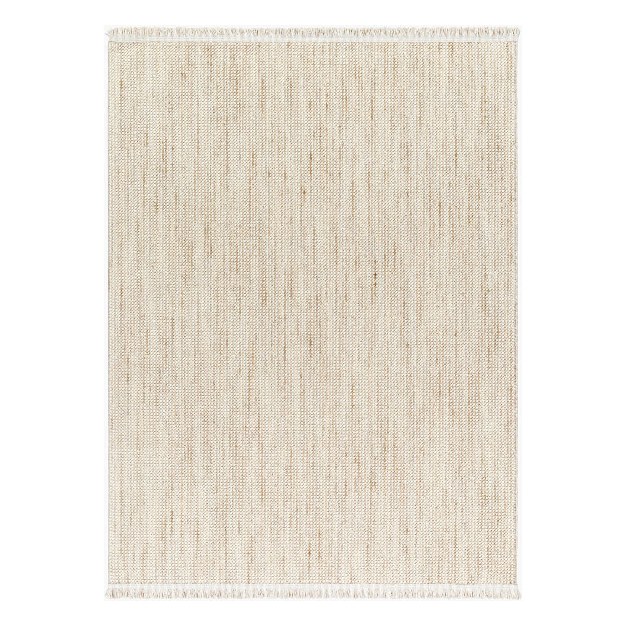 New Delhi Cream/Light Gray Machine Woven Rug NWH-2302 - 2' x 2'11"