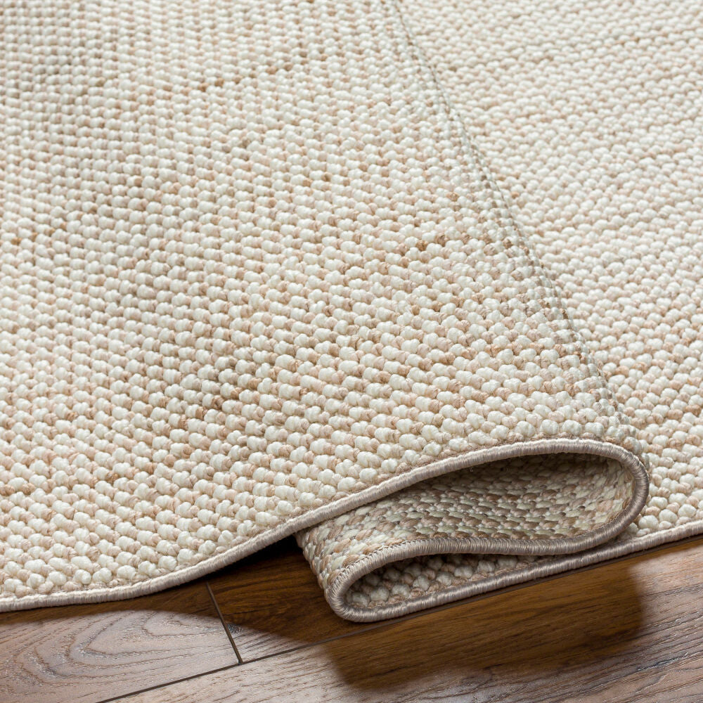 New Delhi Cream/Light Gray Machine Woven Rug NWH-2302 - fold