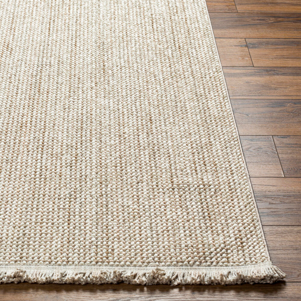 New Delhi Cream/Light Gray Machine Woven Rug NWH-2302 - front