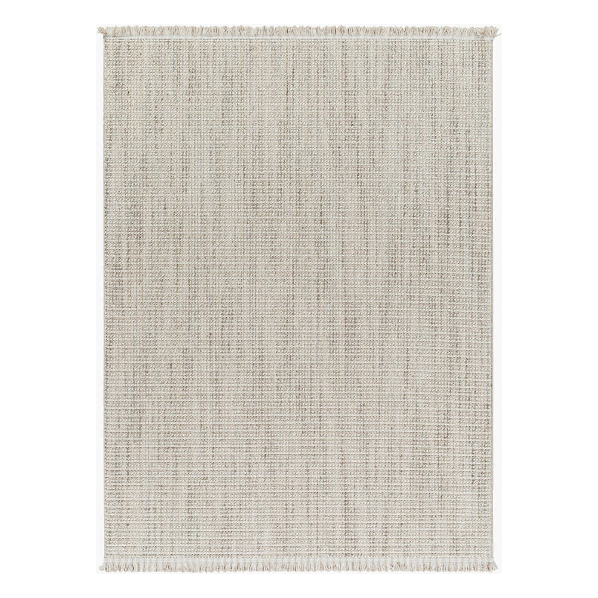 New Delhi Cream/Light Gray Machine Woven Rug NWH-2303 - 2' x 2'11"