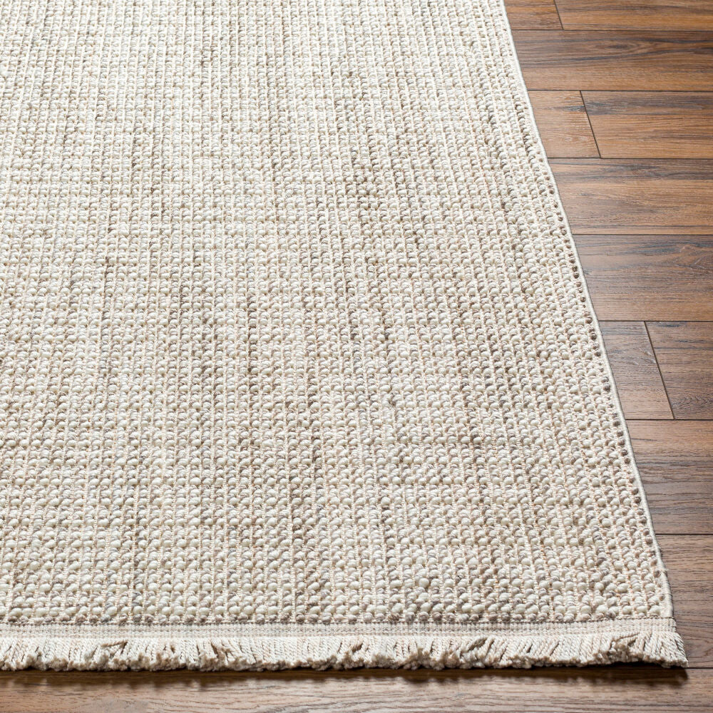 New Delhi Cream/Light Gray Machine Woven Rug NWH-2303 - front