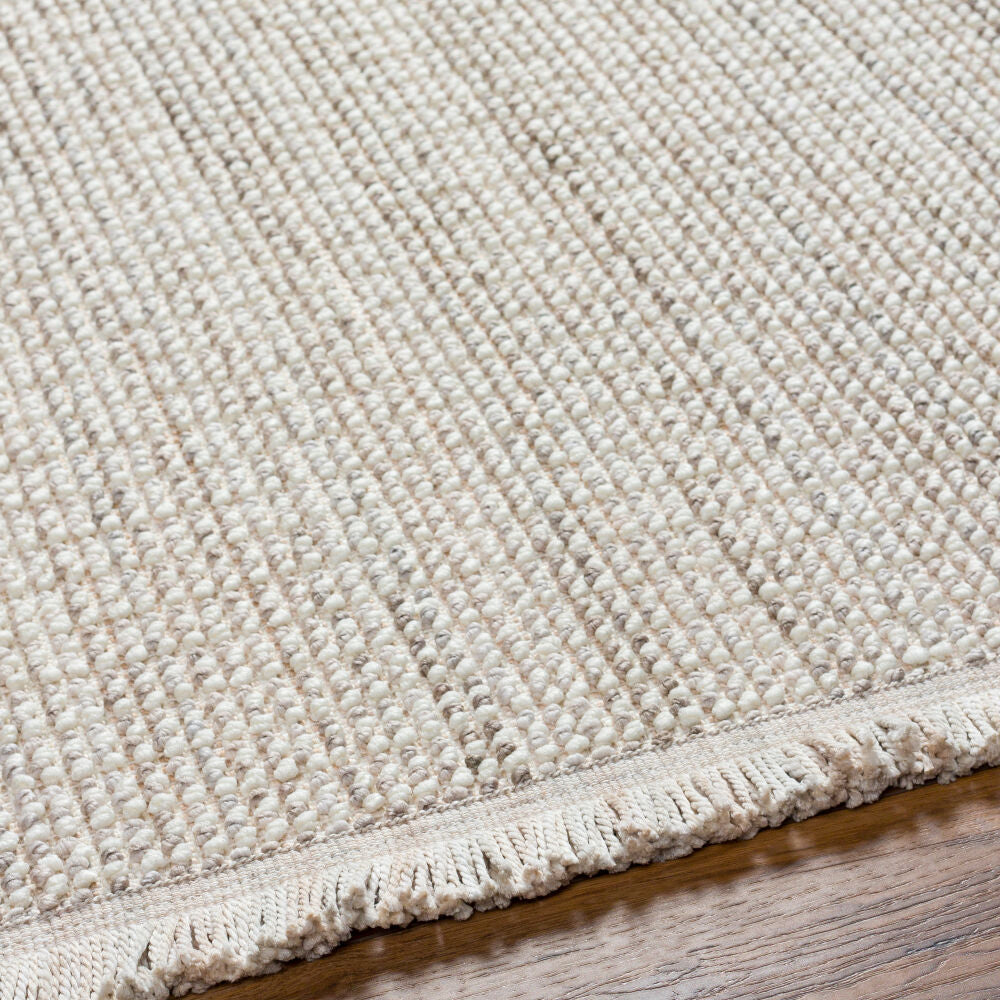 New Delhi Cream/Light Gray Machine Woven Rug NWH-2303 - texture