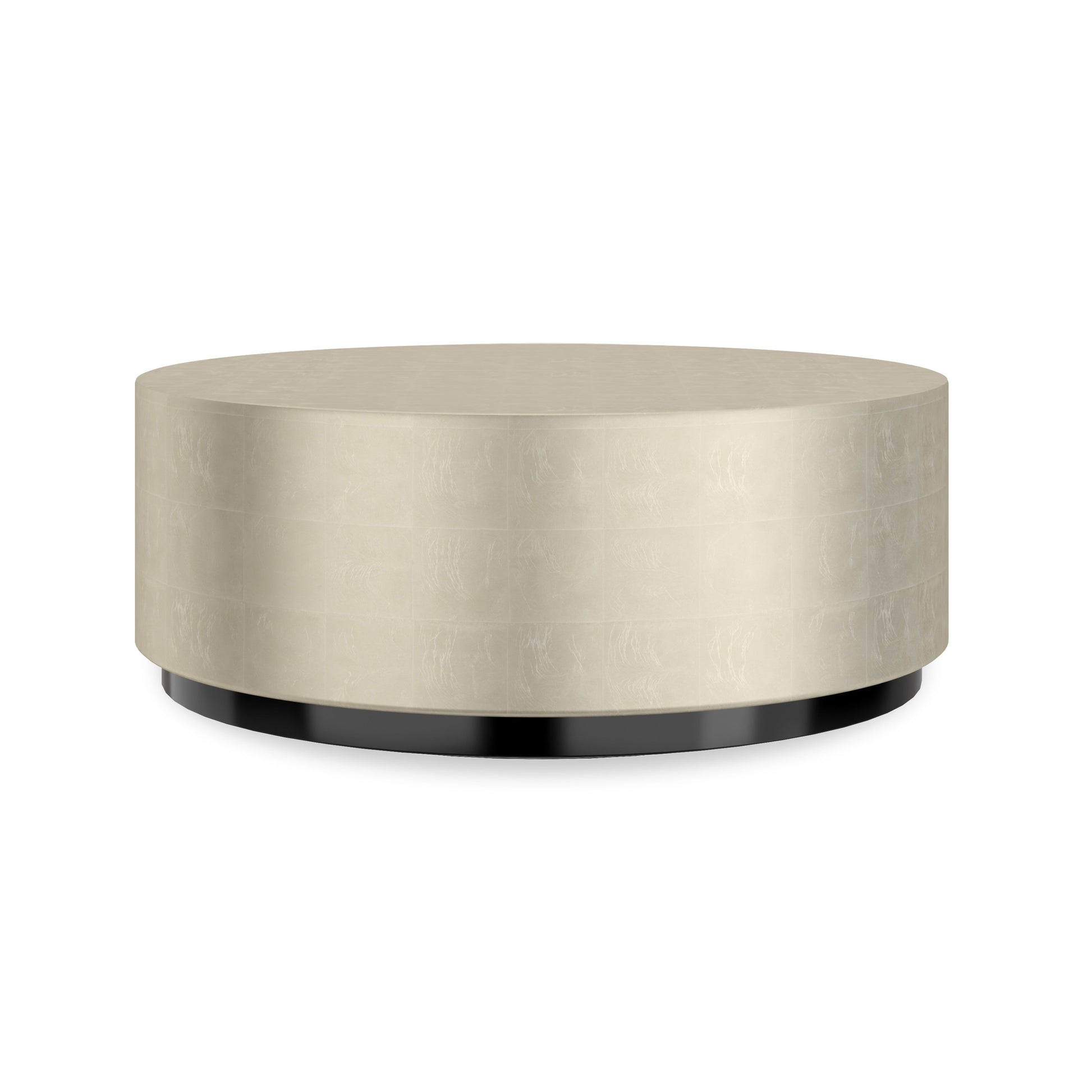 Cocktail Couture Round Cocktail Table Almost Black 46" by Caracole