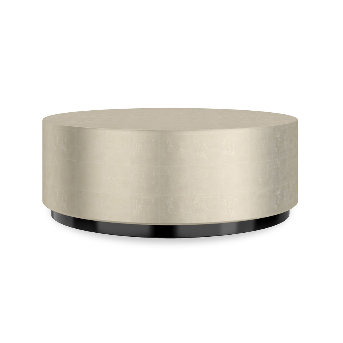 Cocktail Couture Round Cocktail Table Almost Black 46" by Caracole