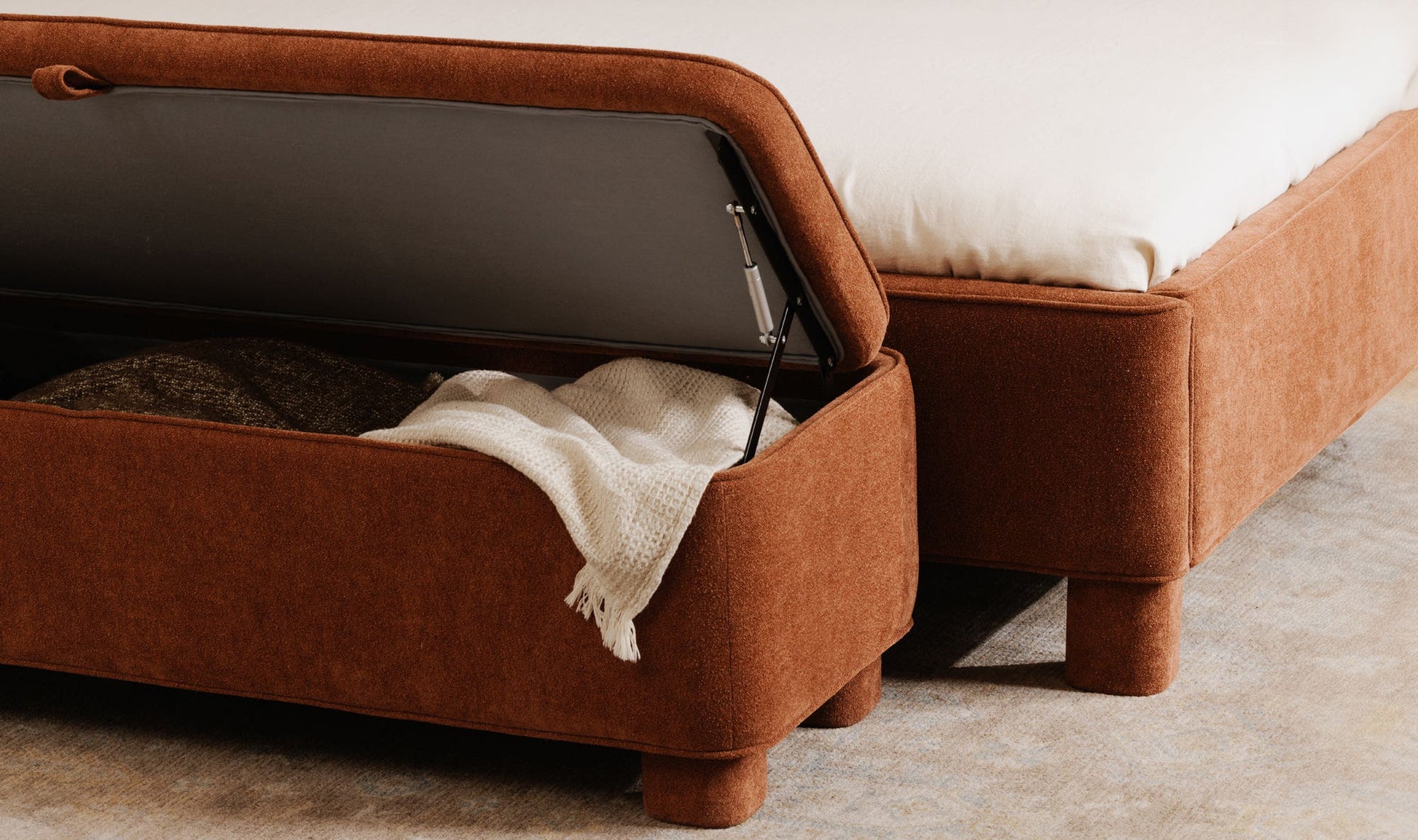 Ichigo Storage Bench Deep Orange by Moe's Home Collection - view 7