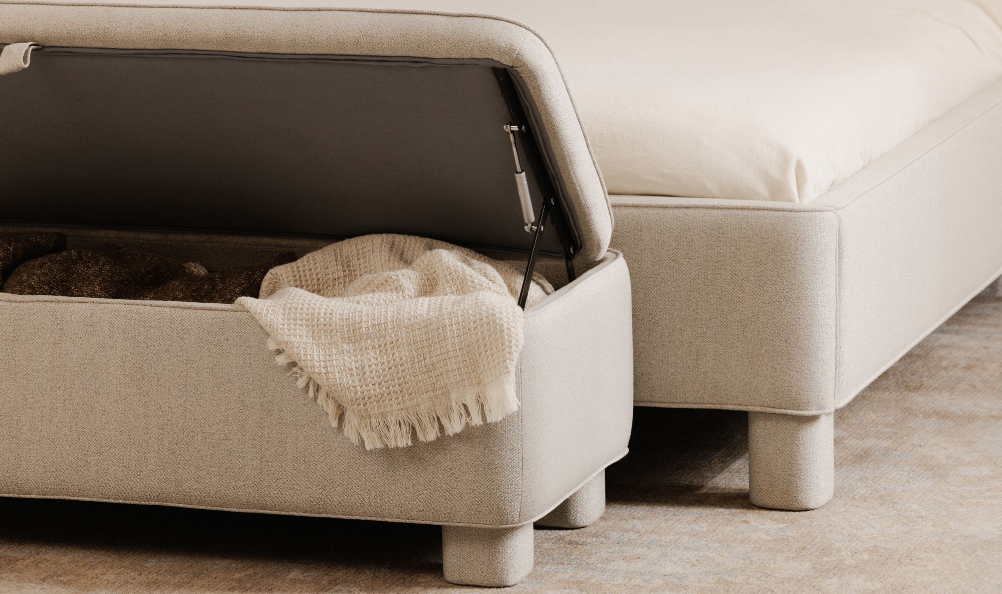 Ichigo Storage Bench Light Grey by Moe's Home Collection - view 7