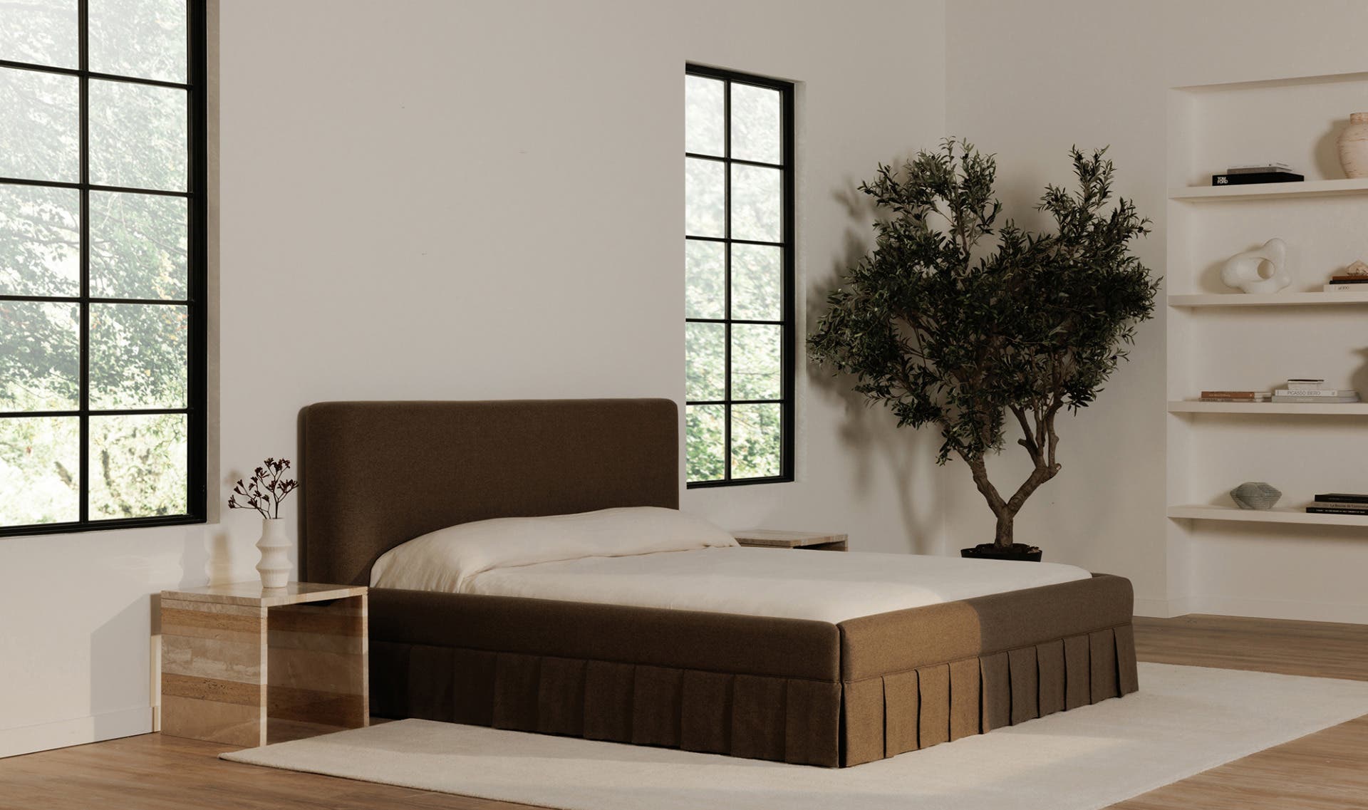 Maren Queen Bed Brown by Moe's Home Collection - view 7