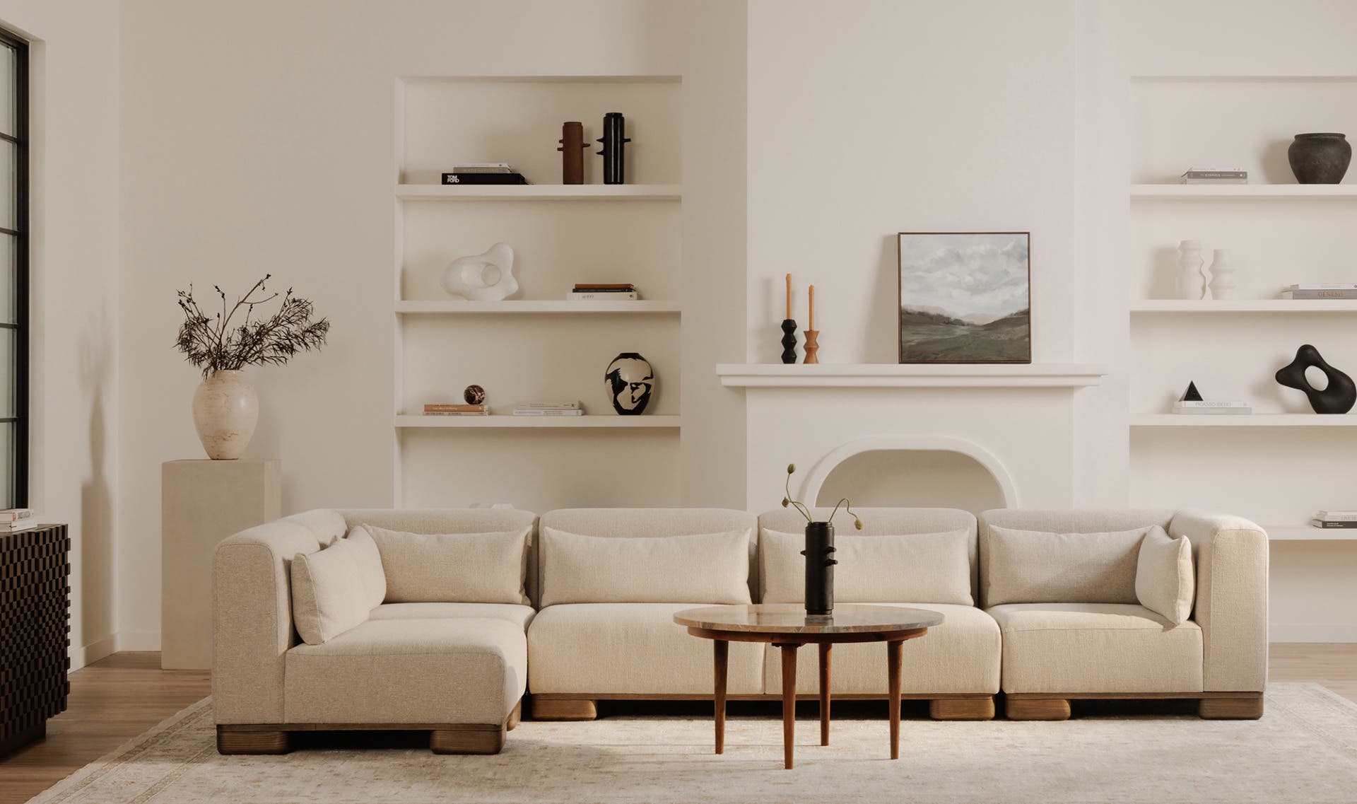 June Corner Chair Oatmeal by Moe's Home Collection - view 7