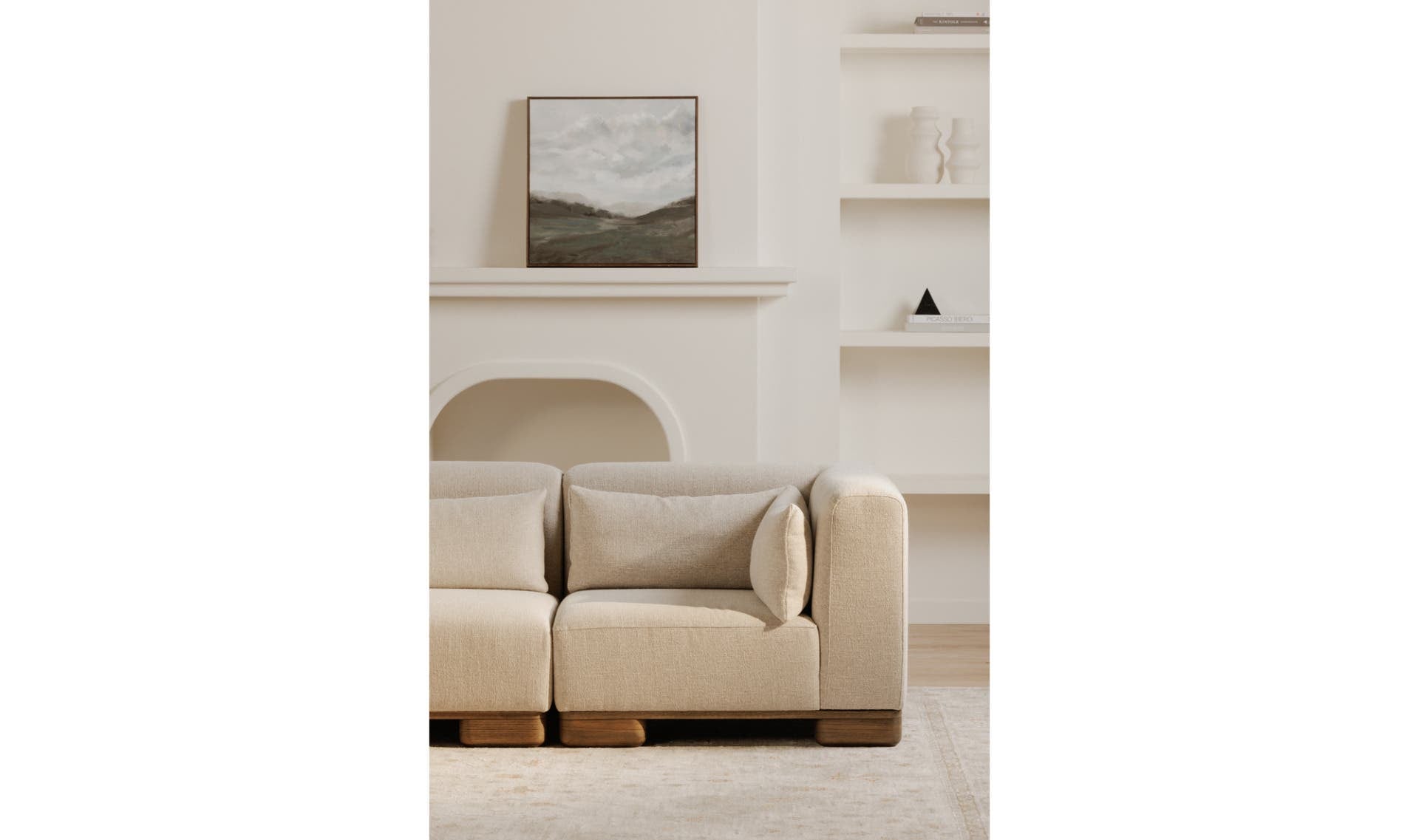 June Corner Chair Oatmeal by Moe's Home Collection - view 10