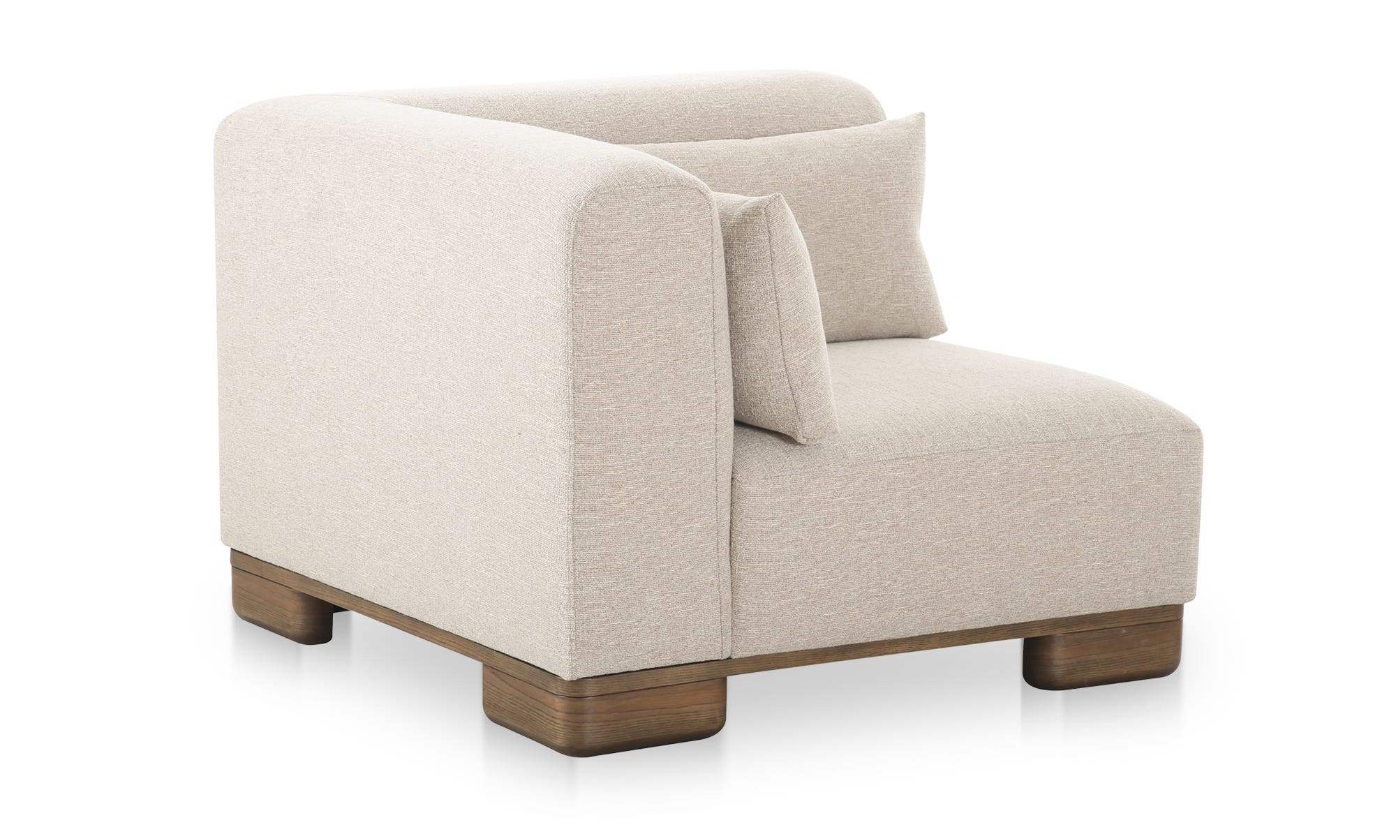 June Corner Chair Oatmeal by Moe's Home Collection - view 11