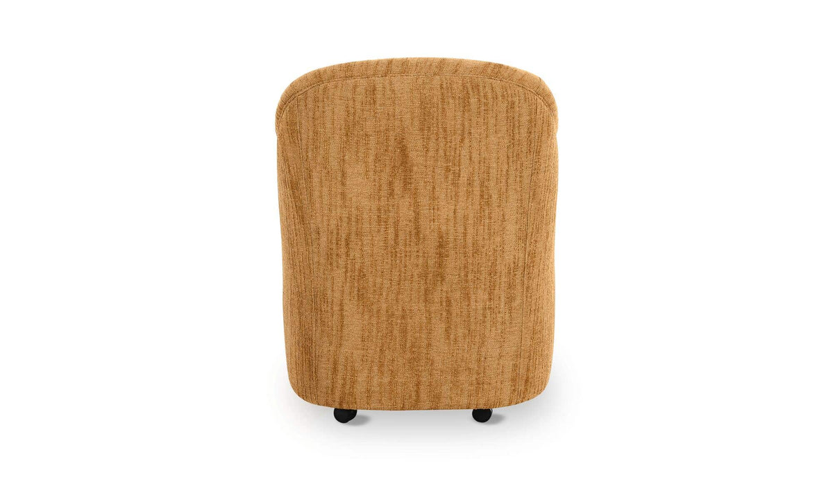 Drava Rolling Dining Chair Golden Wheat by Moe's Home Collection - view 6
