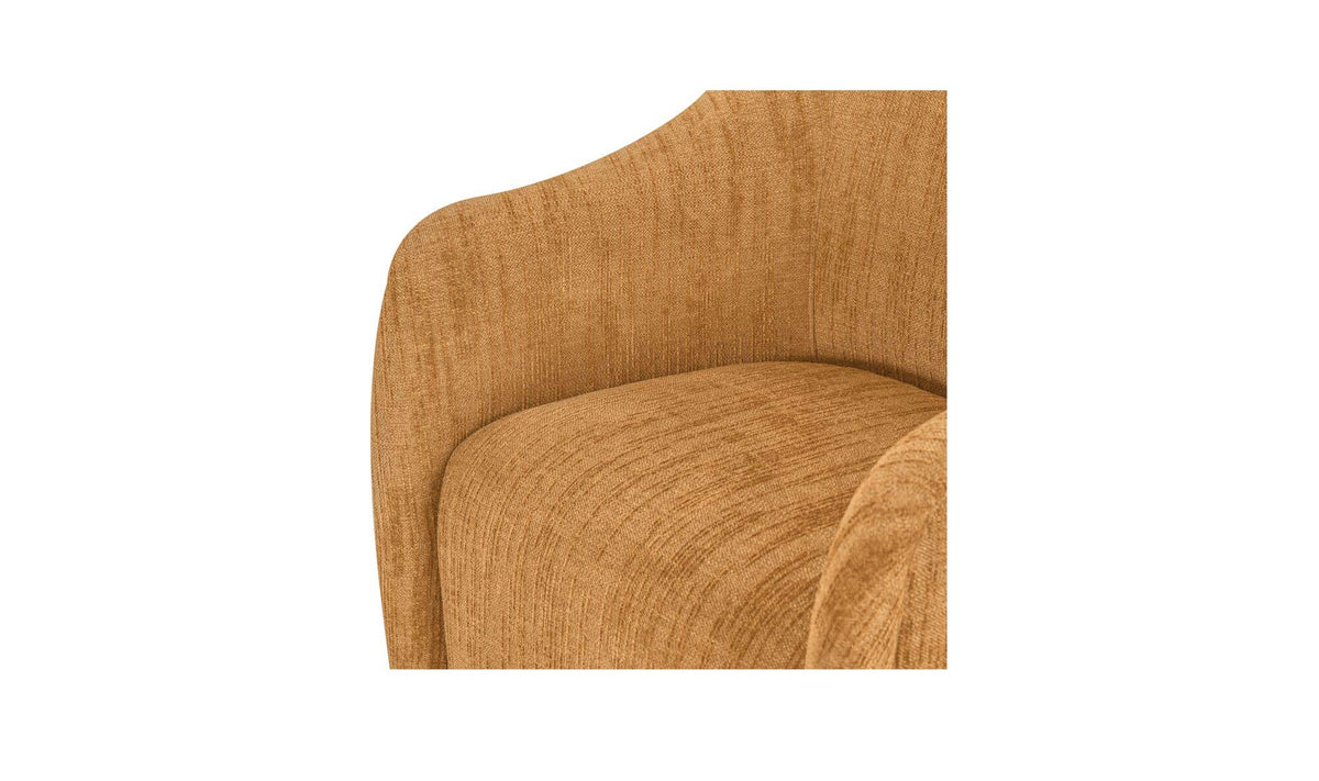 Drava Rolling Dining Chair Golden Wheat by Moe's Home Collection - view 8