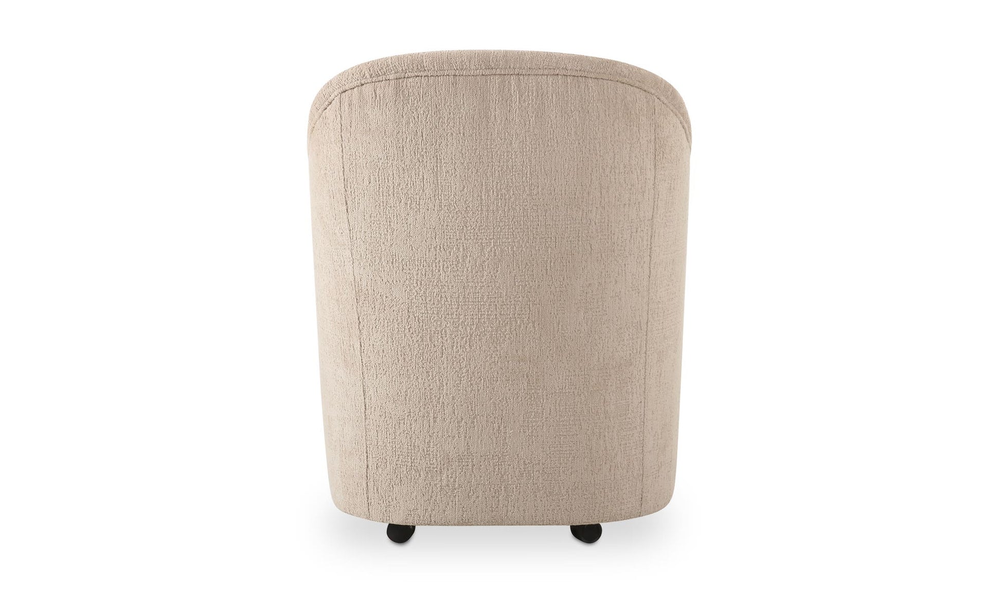 Drava Rolling Dining Chair Beige by Moe's Home Collection - view 12