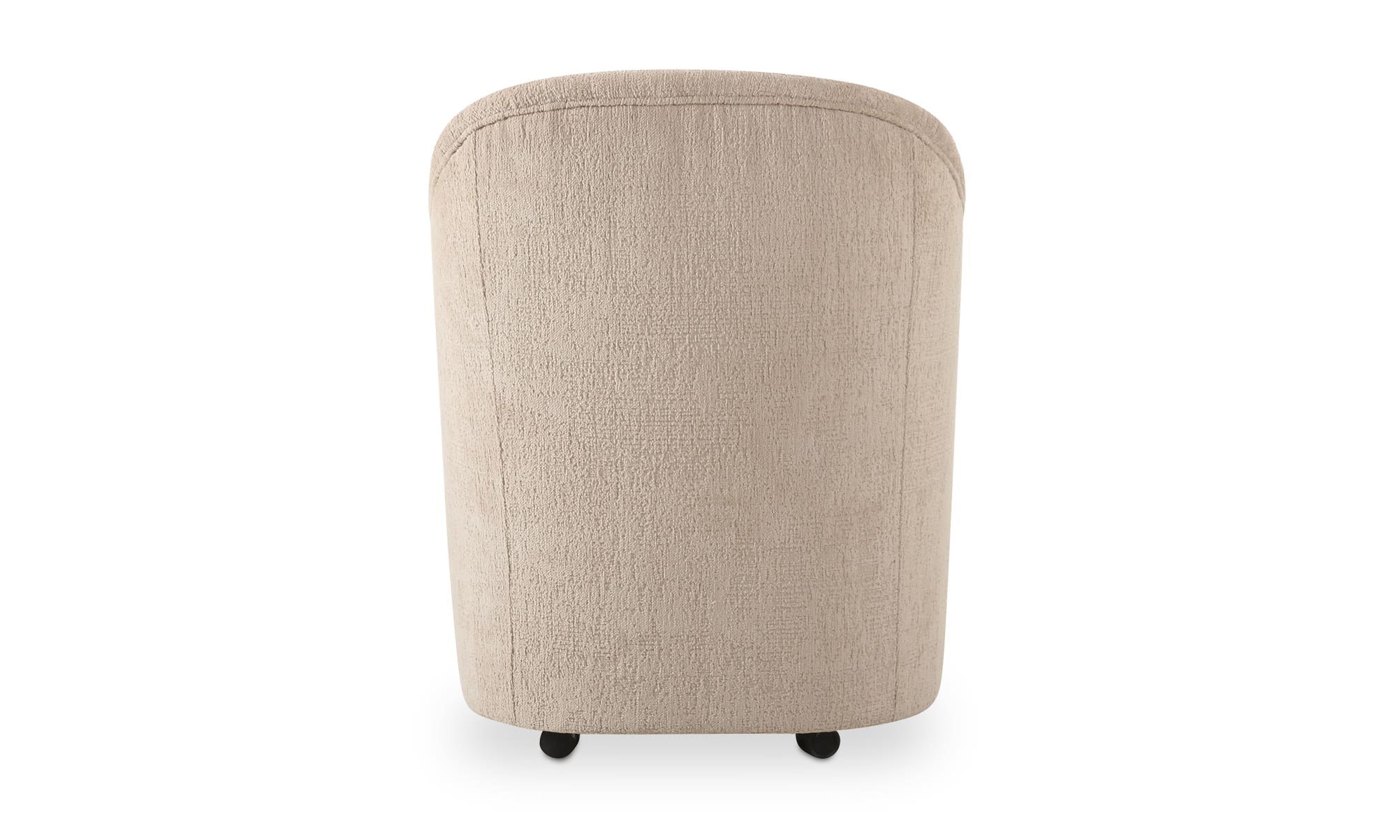 Drava Rolling Dining Chair Beige by Moe's Home Collection - view 12