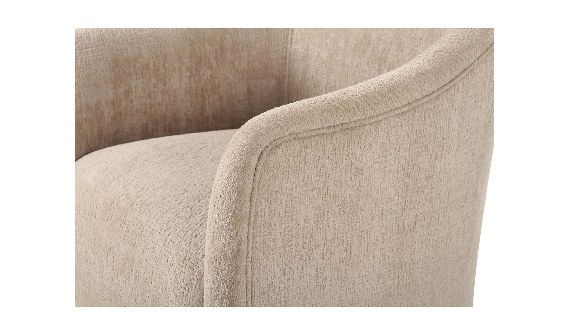 Drava Rolling Dining Chair Beige by Moe's Home Collection - view 14