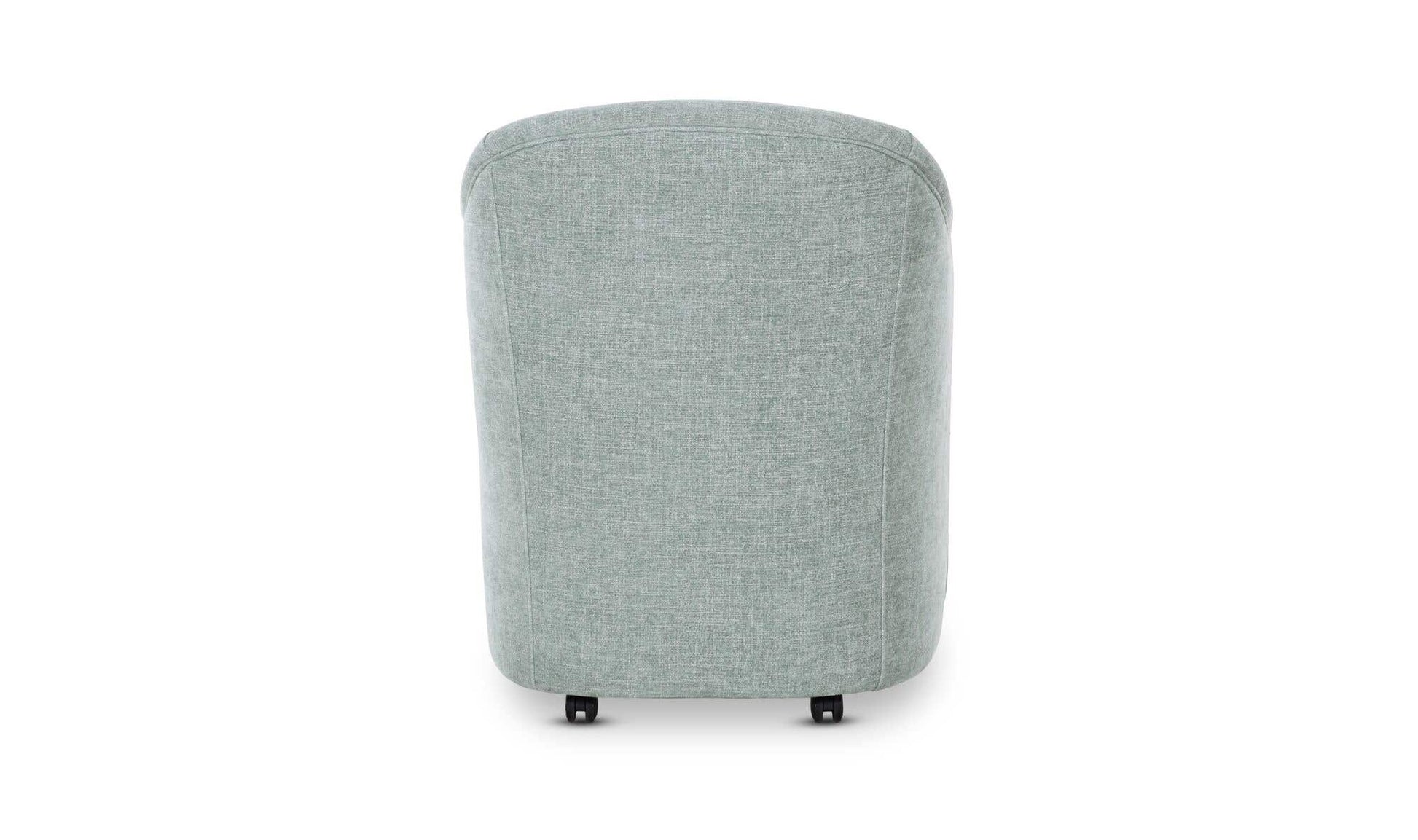 Drava Rolling Dining Chair Light Blue by Moe's Home Collection - view 7