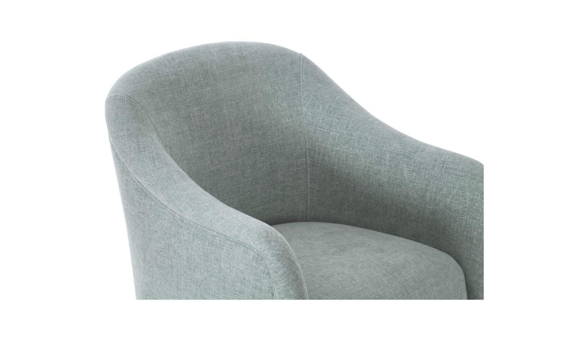 Drava Rolling Dining Chair Light Blue by Moe's Home Collection - view 9