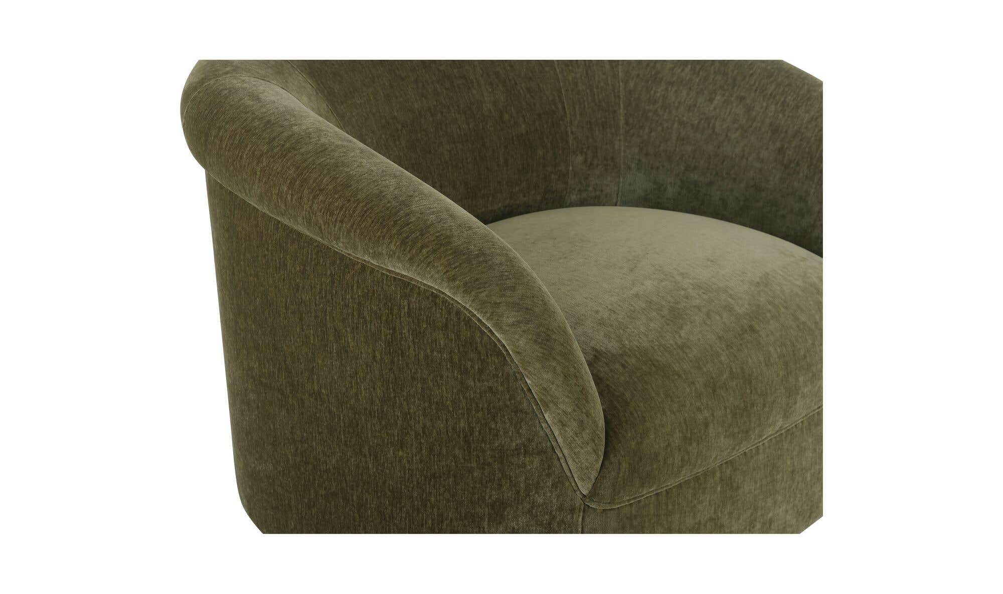 Thora Lounge Chair Dark Green by Moe's Home Collection - view 13